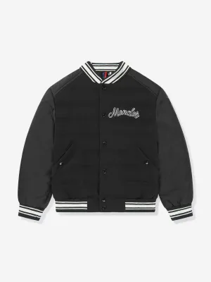 Boys Down Padded Dieter Bomber Jacket in Black
