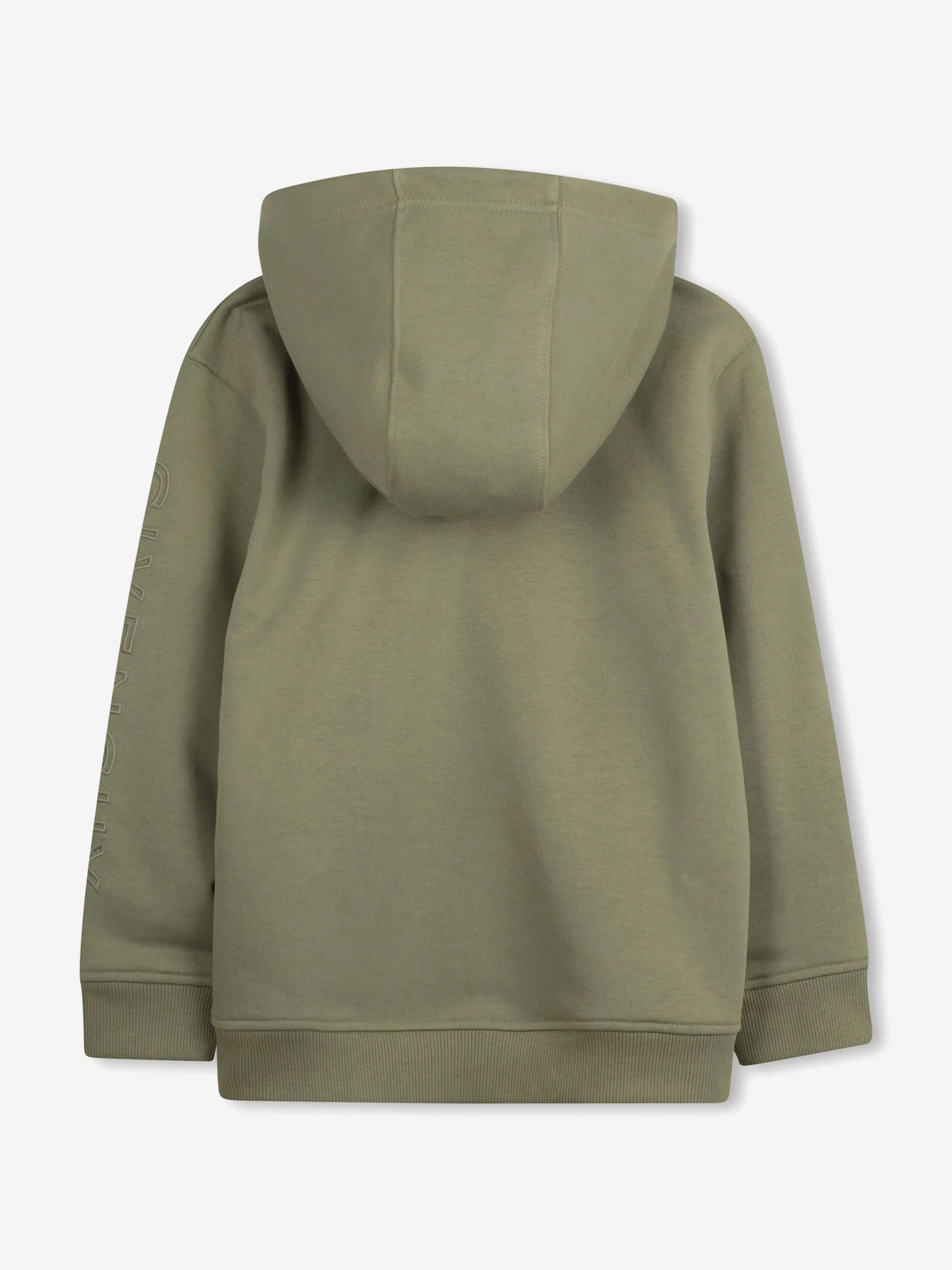 Boys Embroidered Logo Hoodie in Green