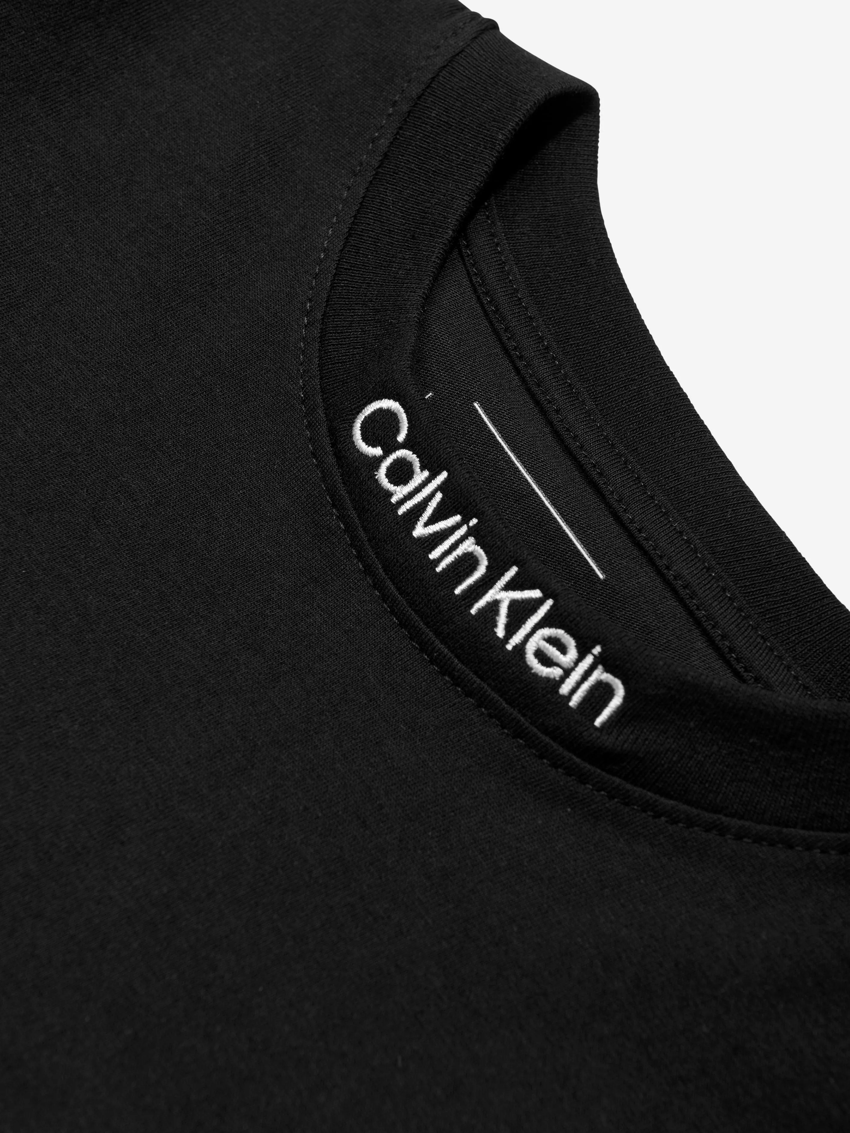 Boys Embroidered Logo T-Shirt in Black