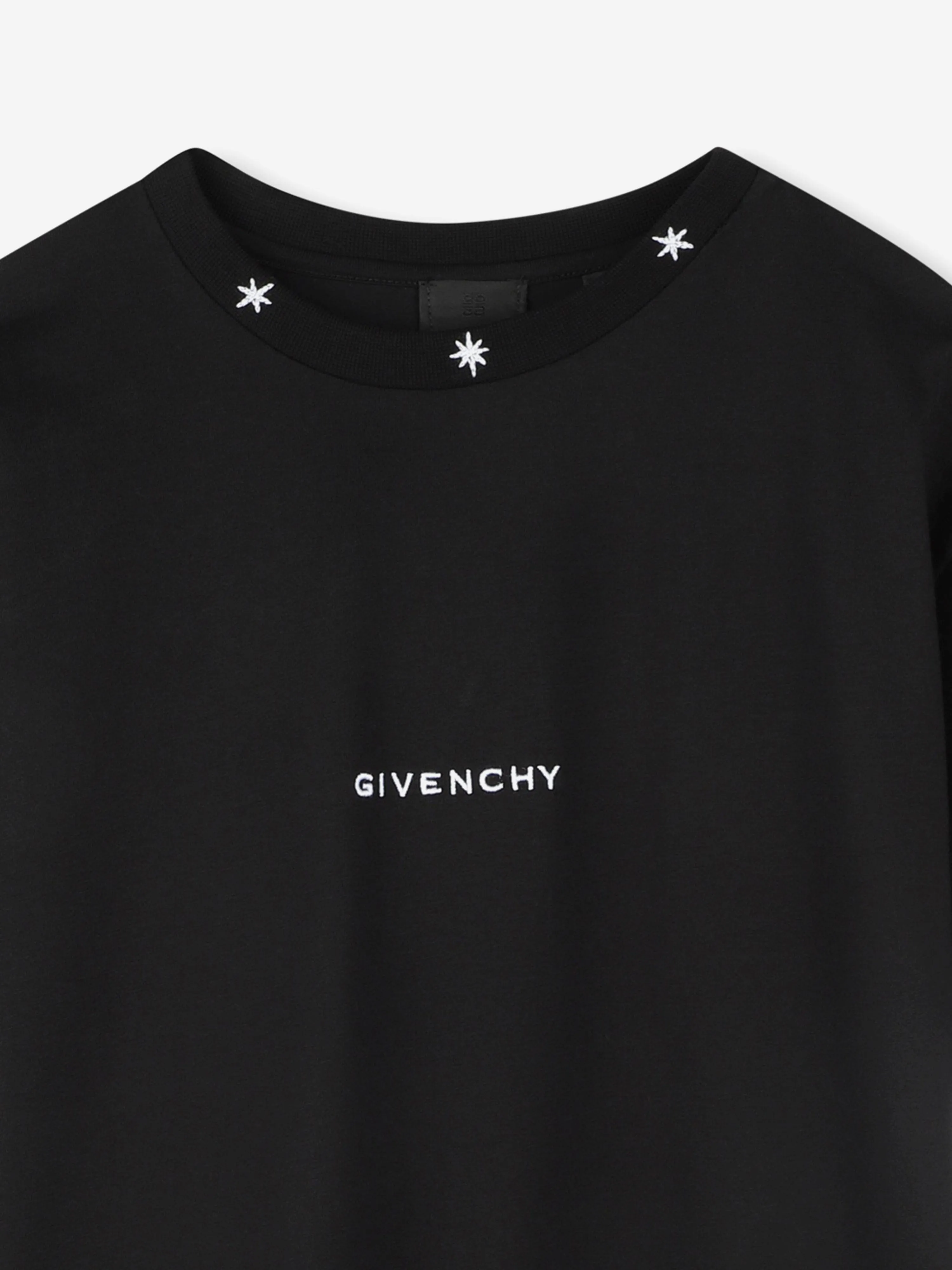 Boys Embroidered Logo T-Shirt in Black