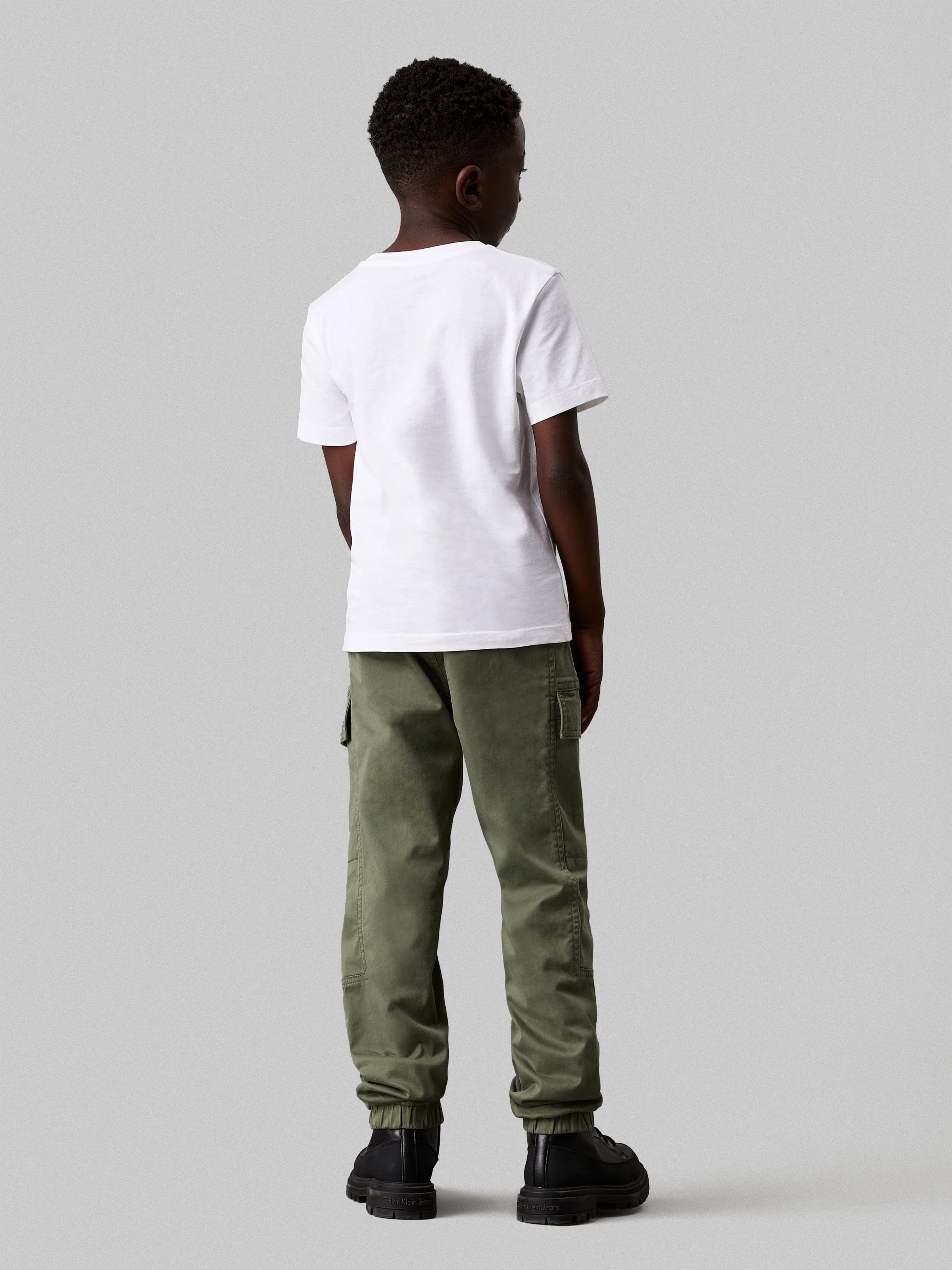 Boys Essential Cargo Trousers in Green