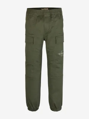 Boys Essential Cargo Trousers in Green