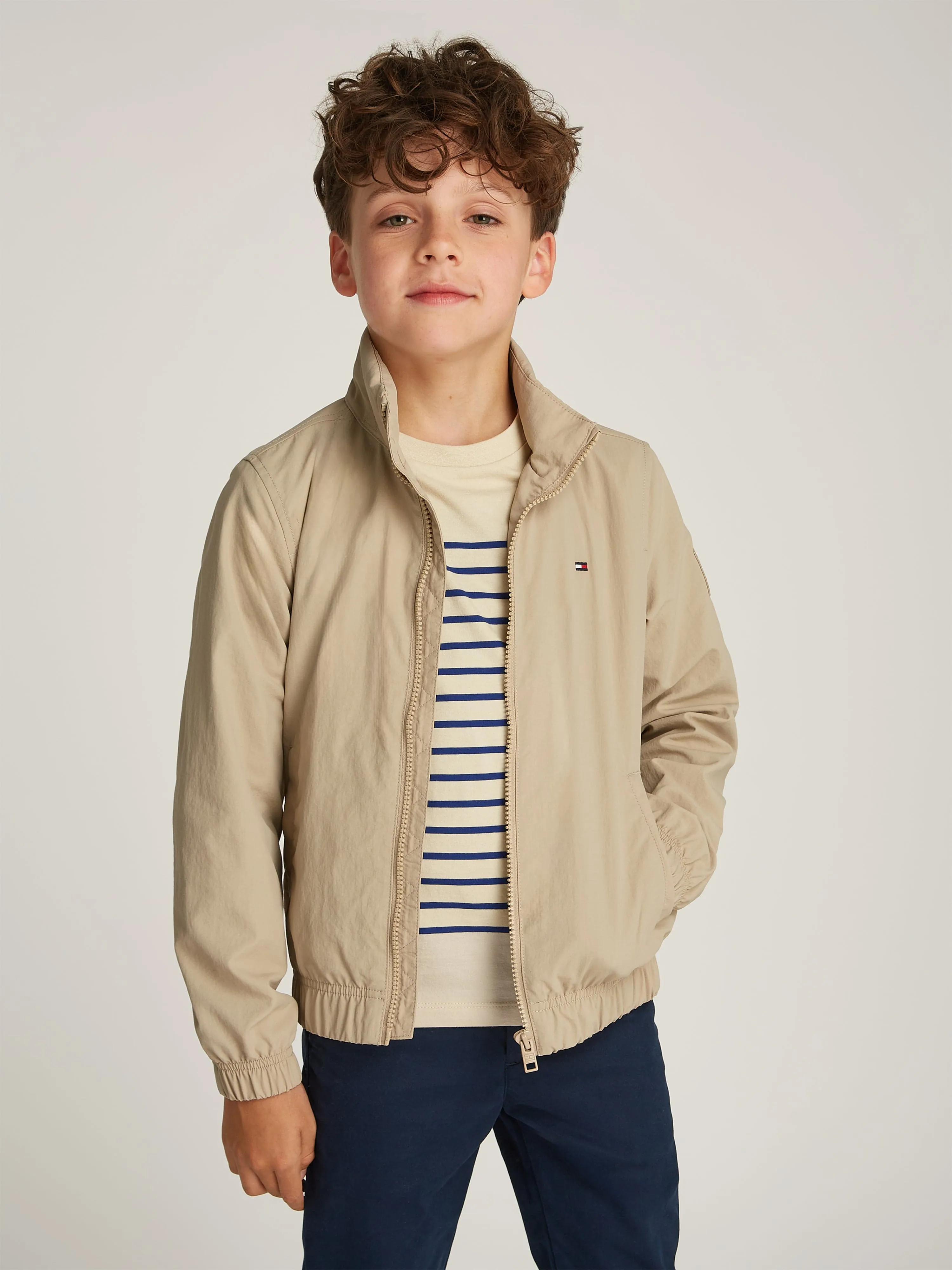 Boys Essential Jacket in Beige