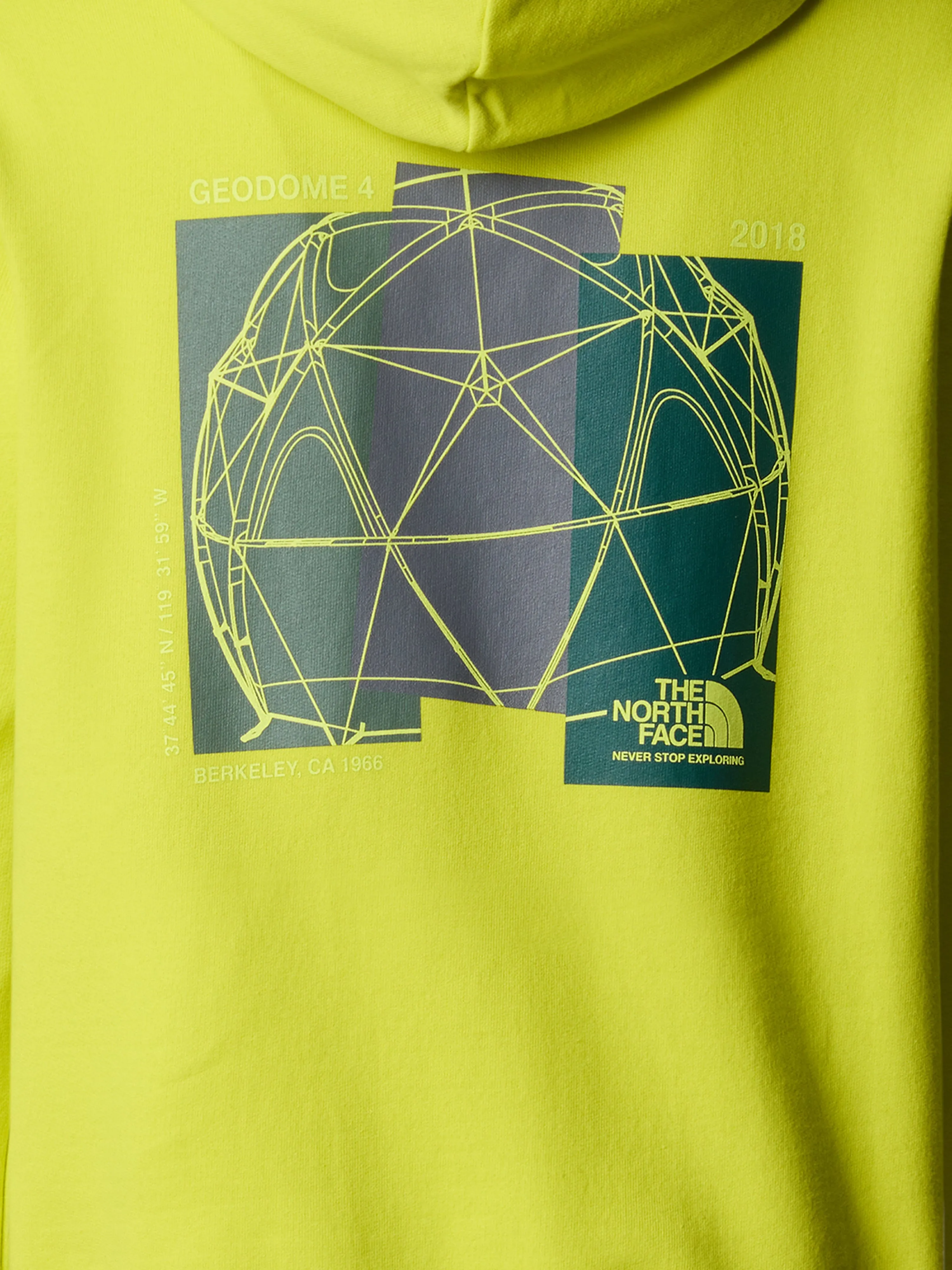 Boys Graphic Relaxed Hoodie in Yellow