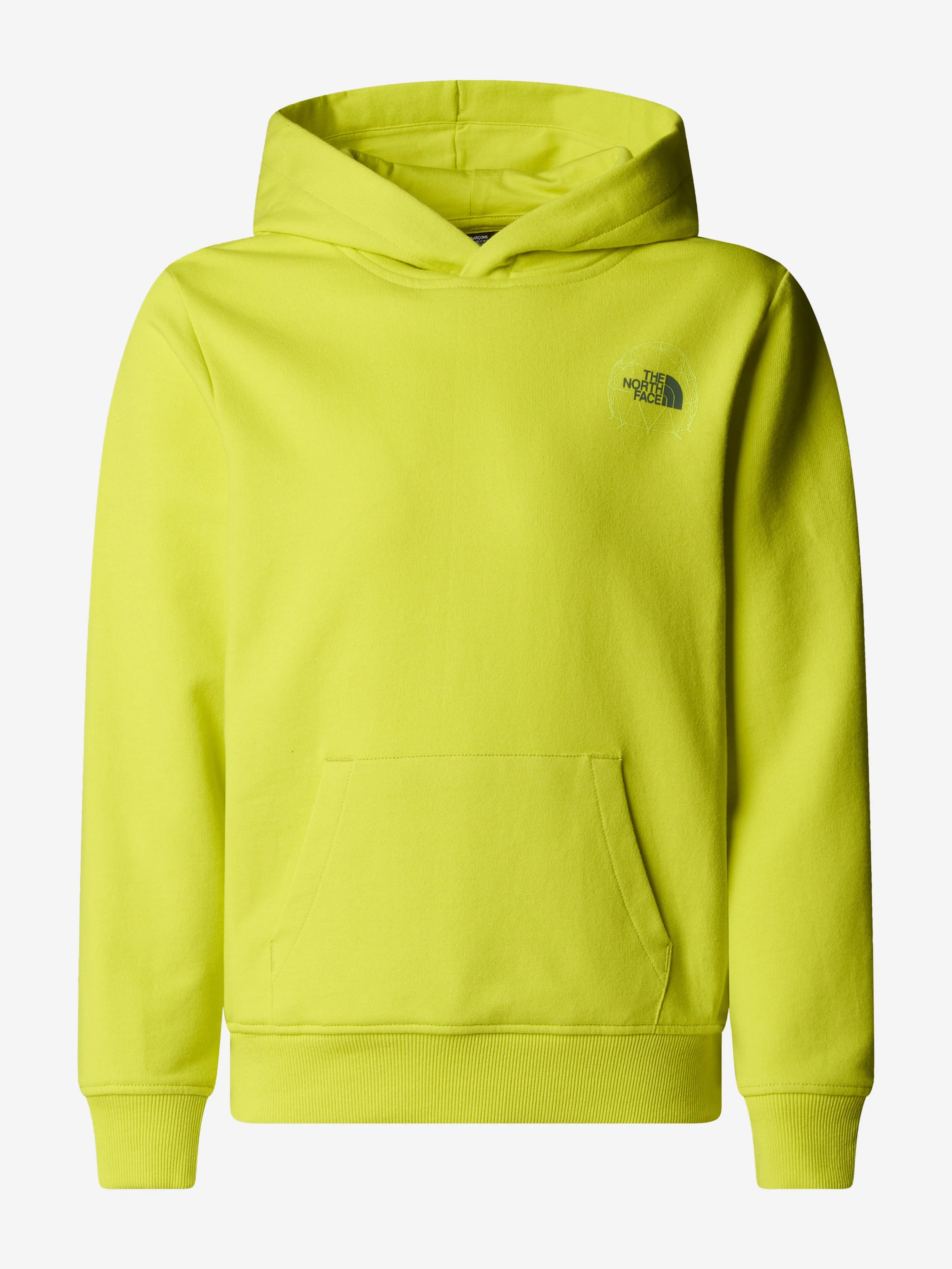 Boys Graphic Relaxed Hoodie in Yellow
