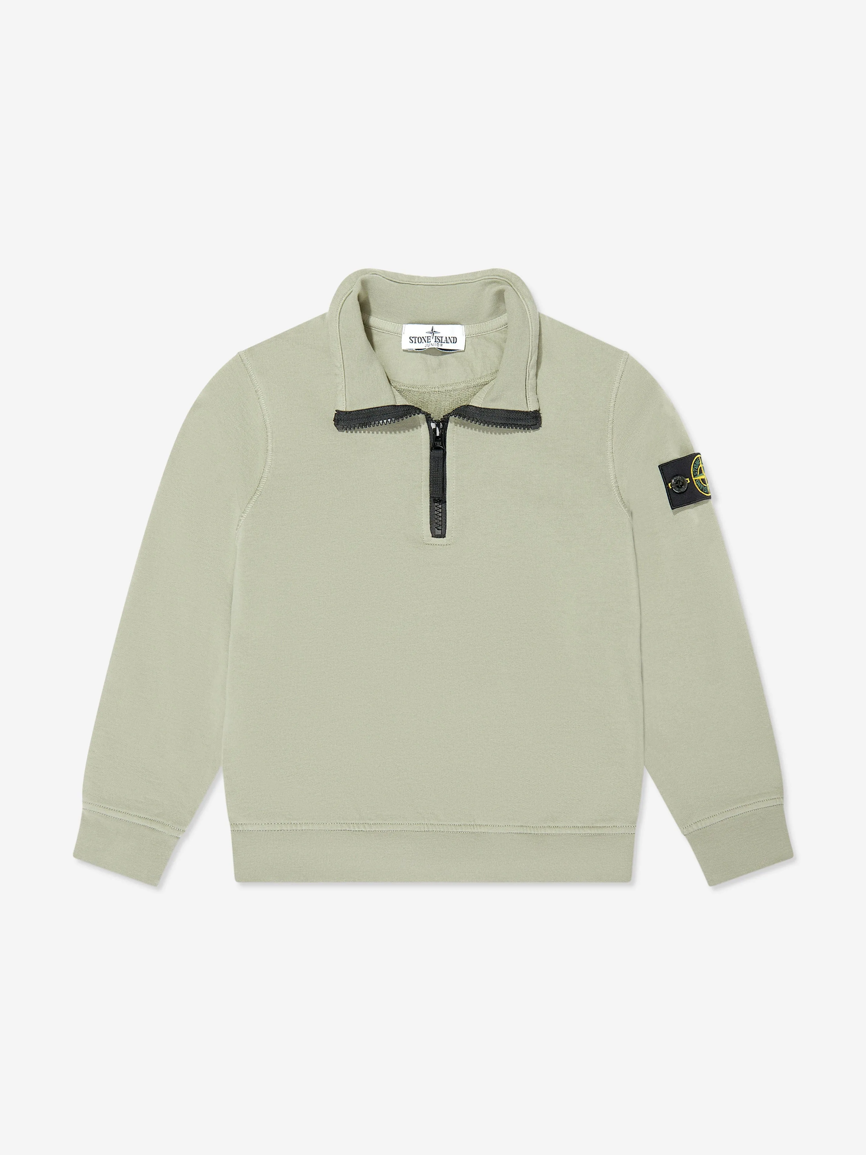 Boys Half Zip Sweatshirt in Green