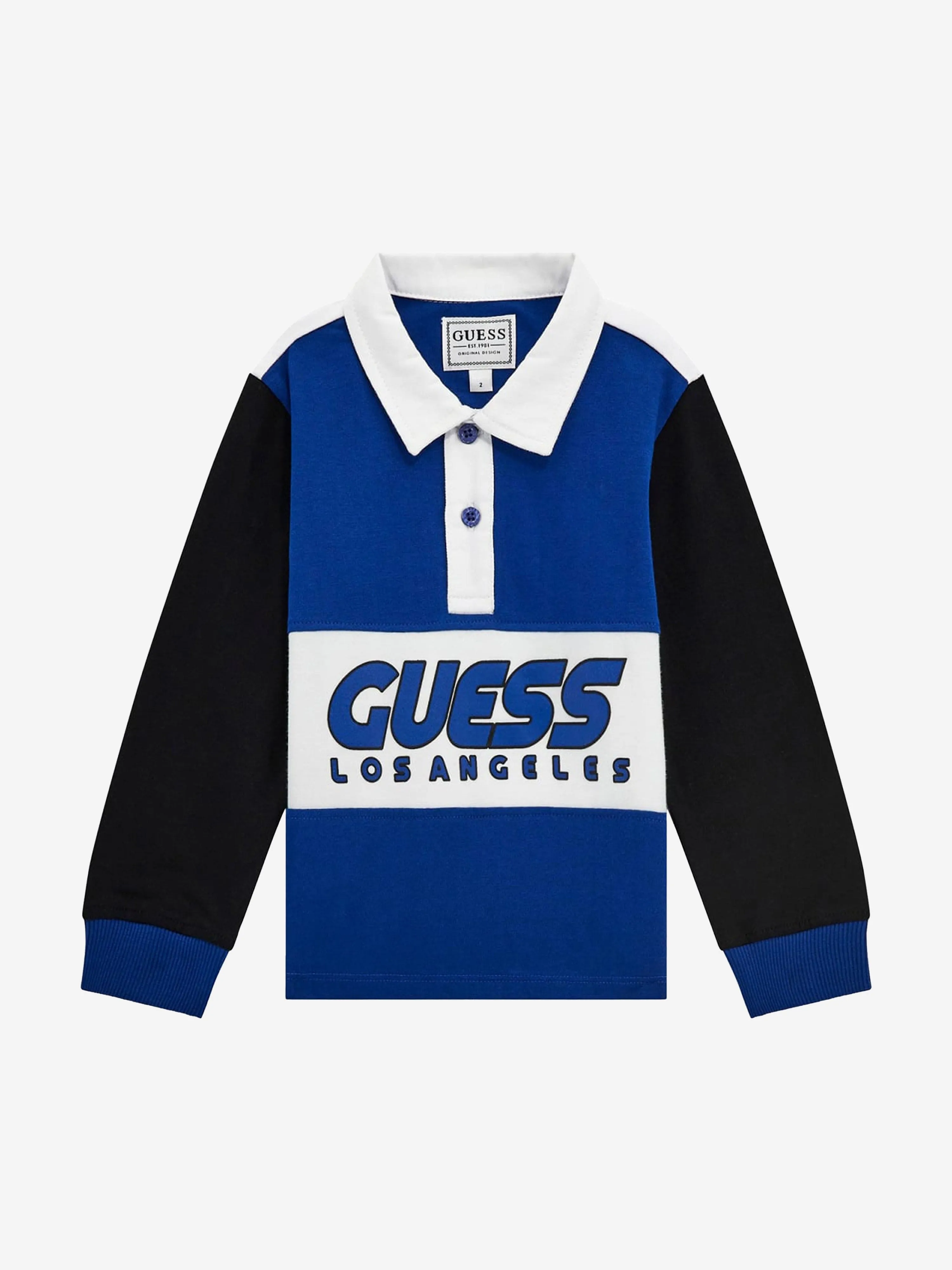 Boys Heavy Jersey Polo Shirt in Blue