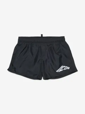 Boys Icon Swim Shorts in Black