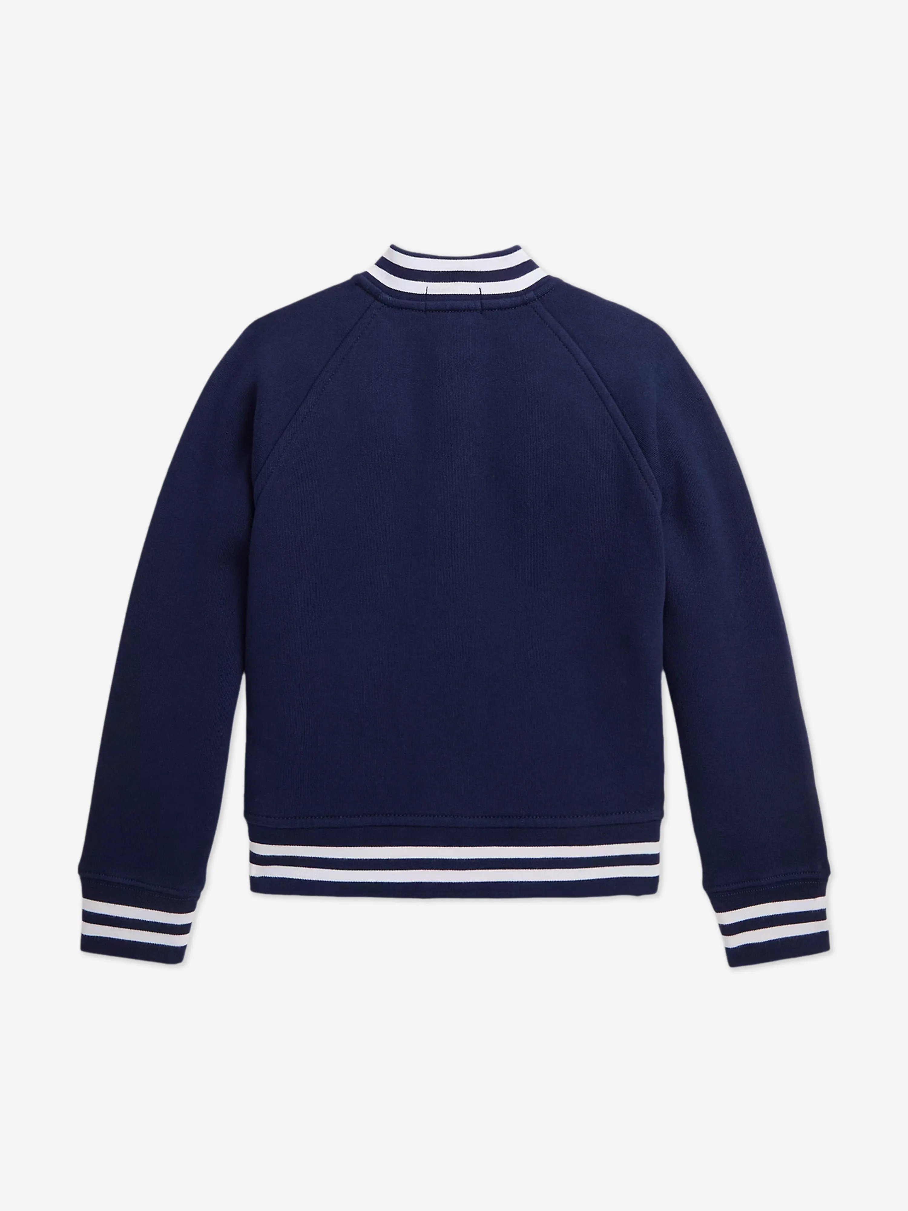 Boys Jersey Bomber Jacket in Navy