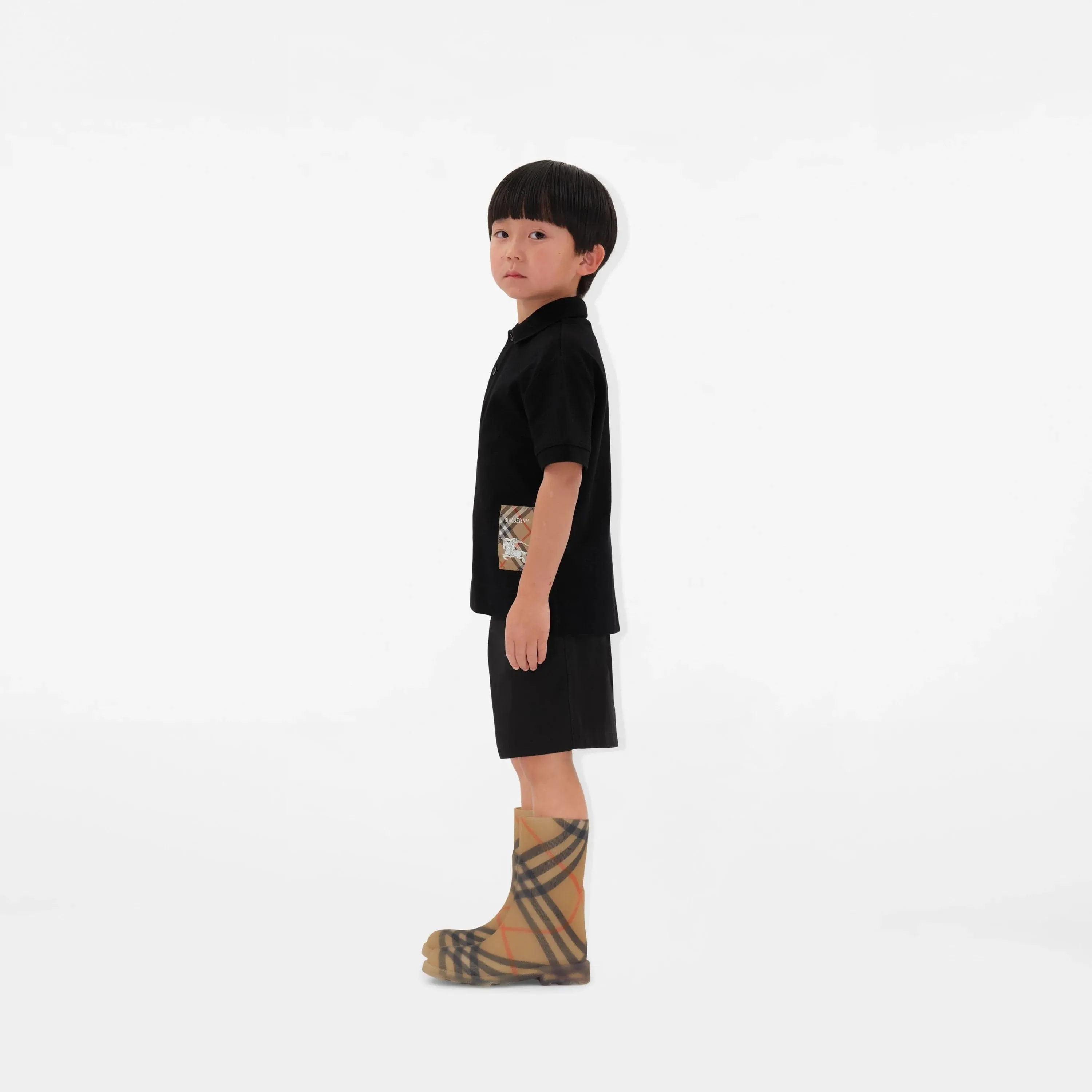 Boys Johane EKD Polo Shirt in Black