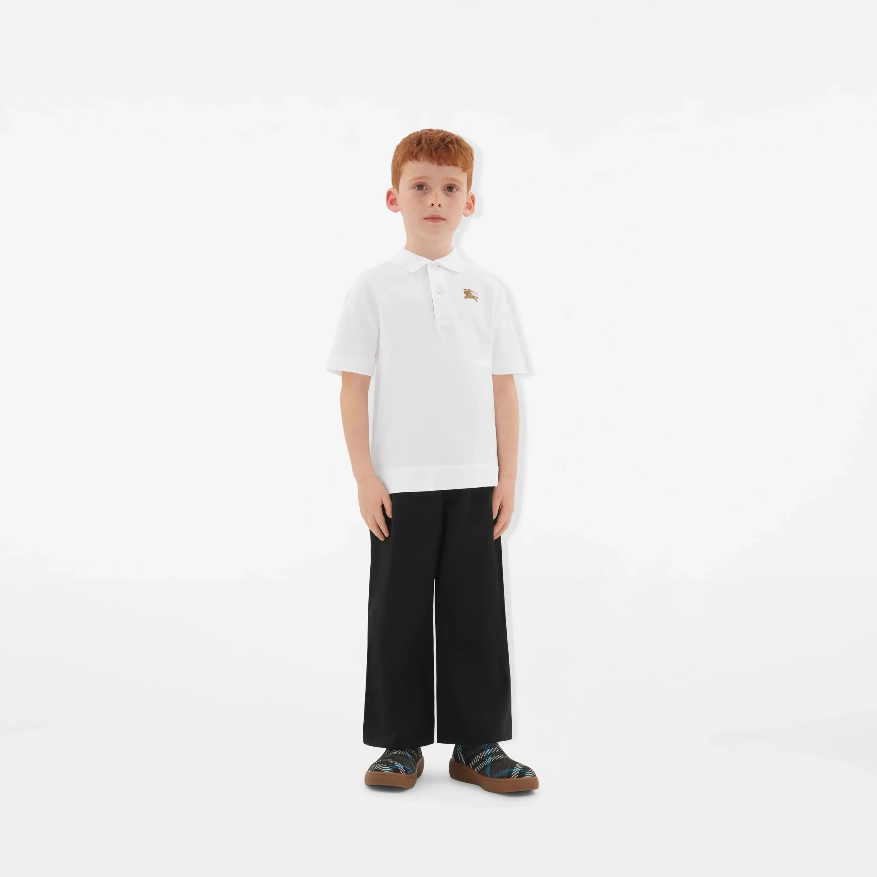 Boys Johane EKD Polo Shirt in White