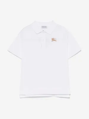 Boys Johane EKD Polo Shirt in White