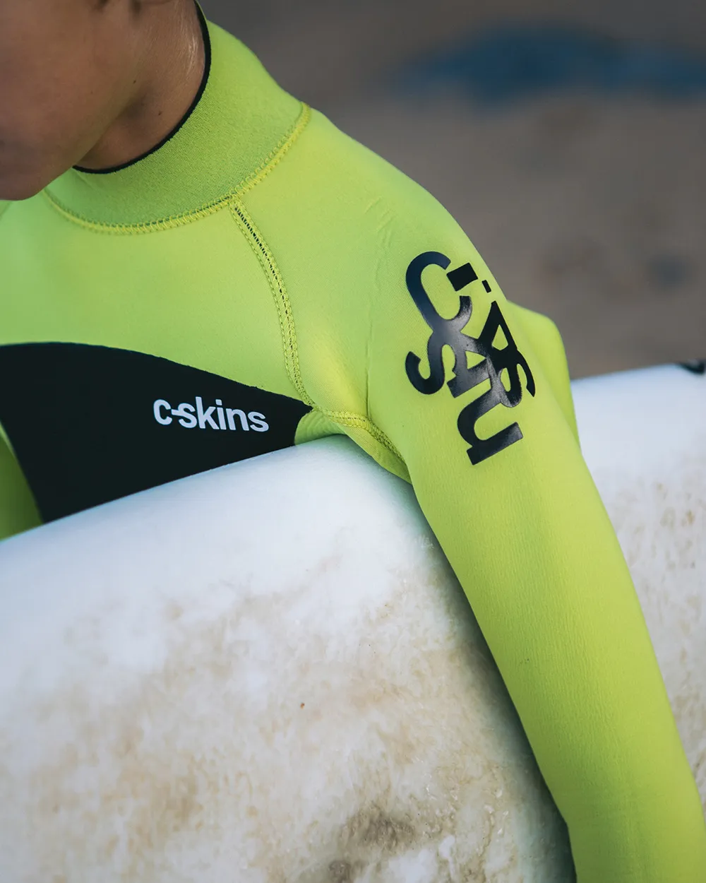 Boys Legend Back Zip 5/4mm Wetsuit in Slate, Flash Green & Silver