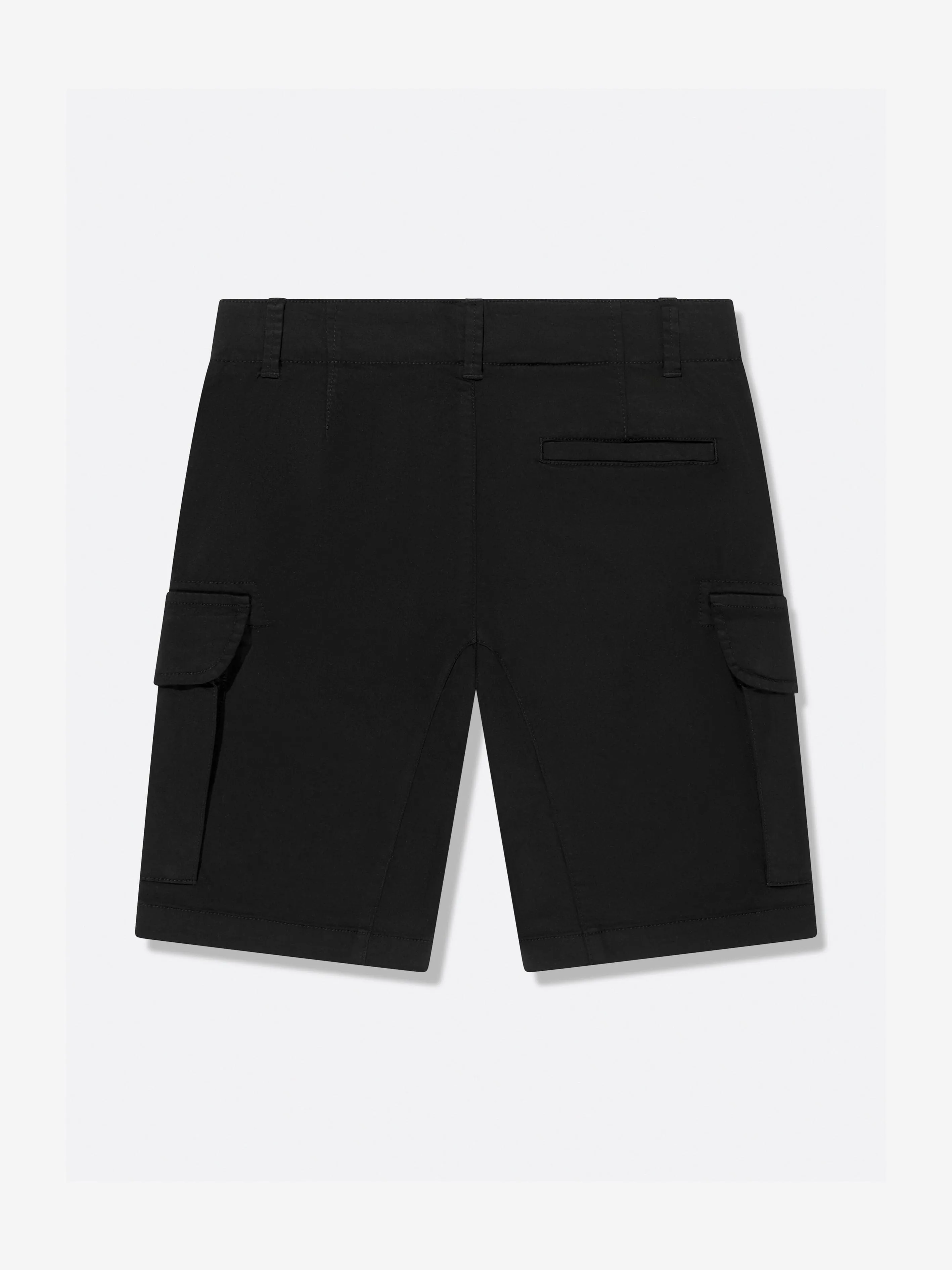 Boys Lens Cargo Shorts in Black