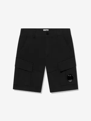 Boys Lens Cargo Shorts in Black