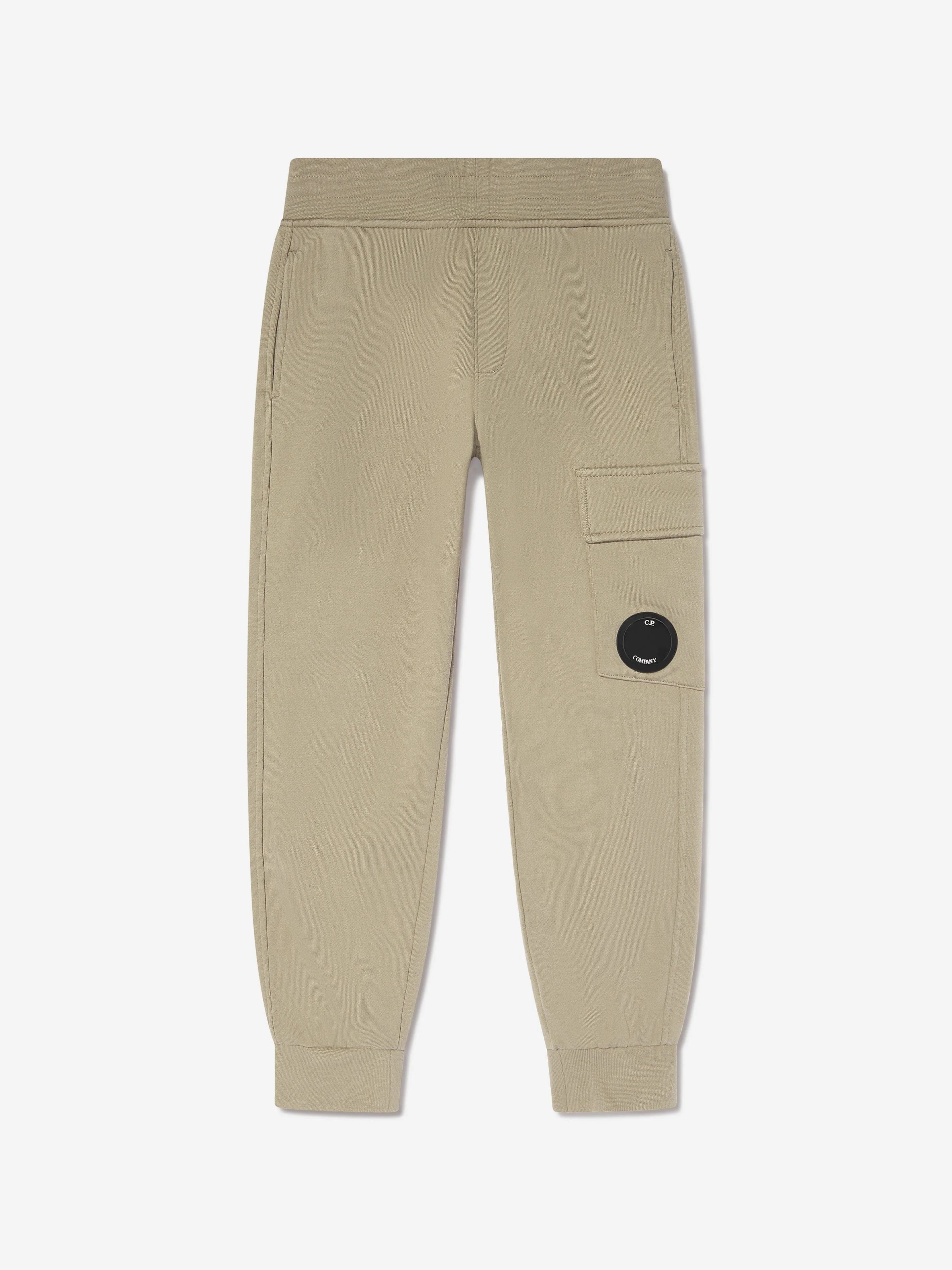 Boys Lens Pocket Joggers in Beige