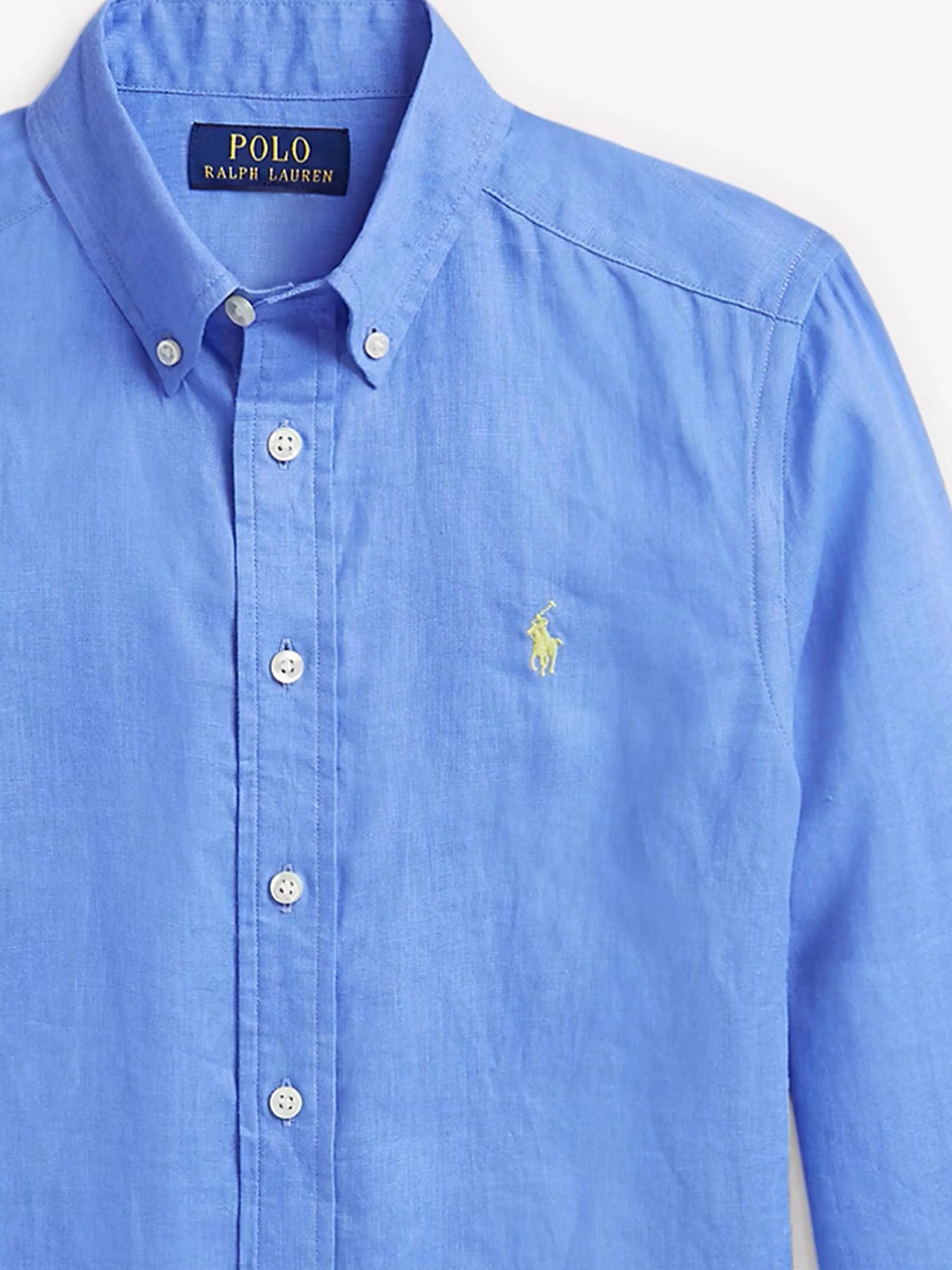 Boys Linen Shirt in Blue