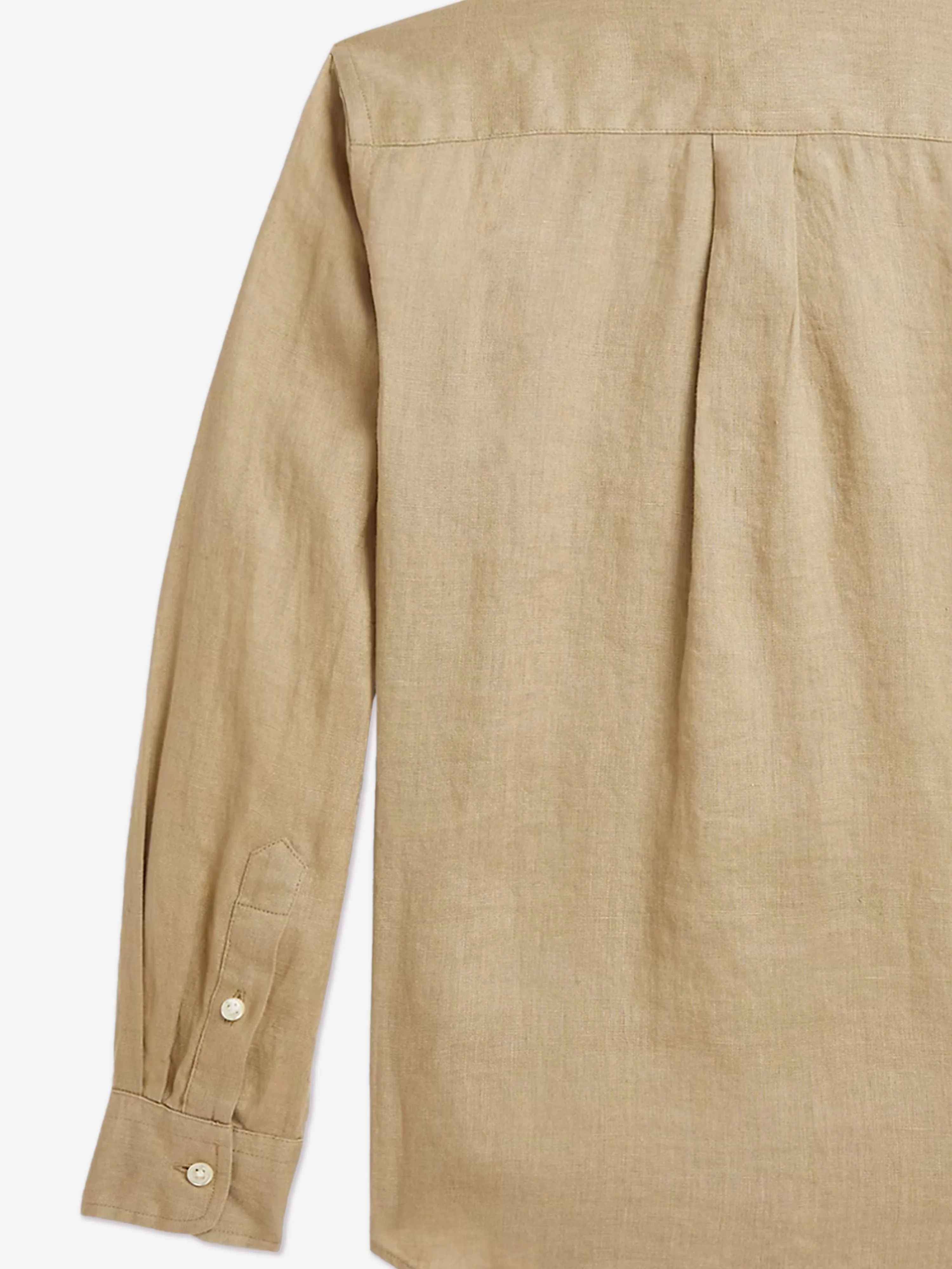 Boys Linen Shirt in Brown