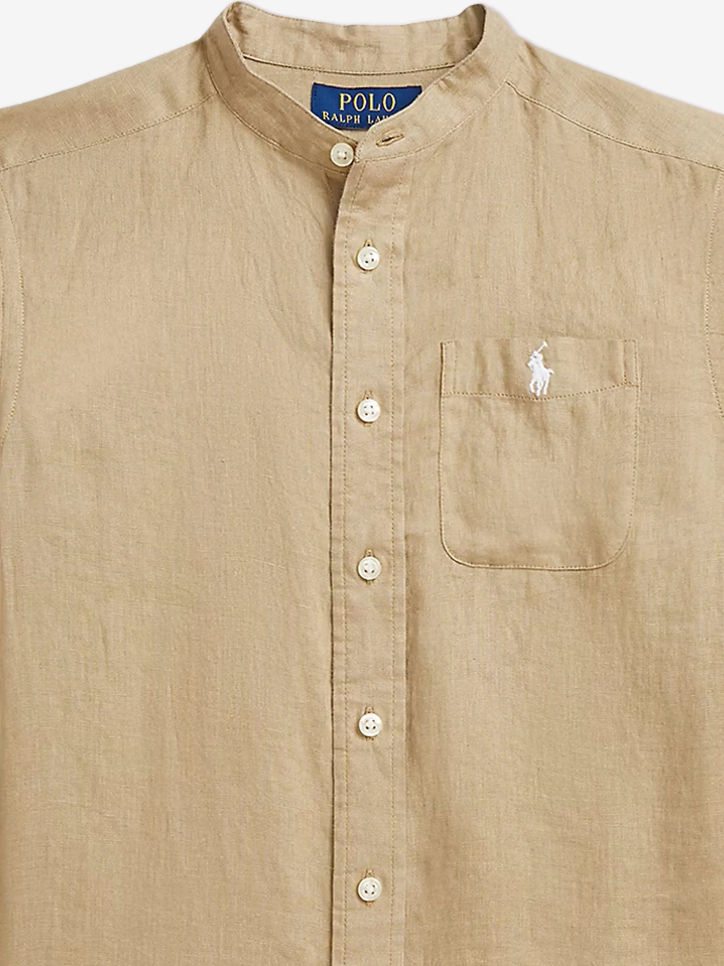 Boys Linen Shirt in Brown