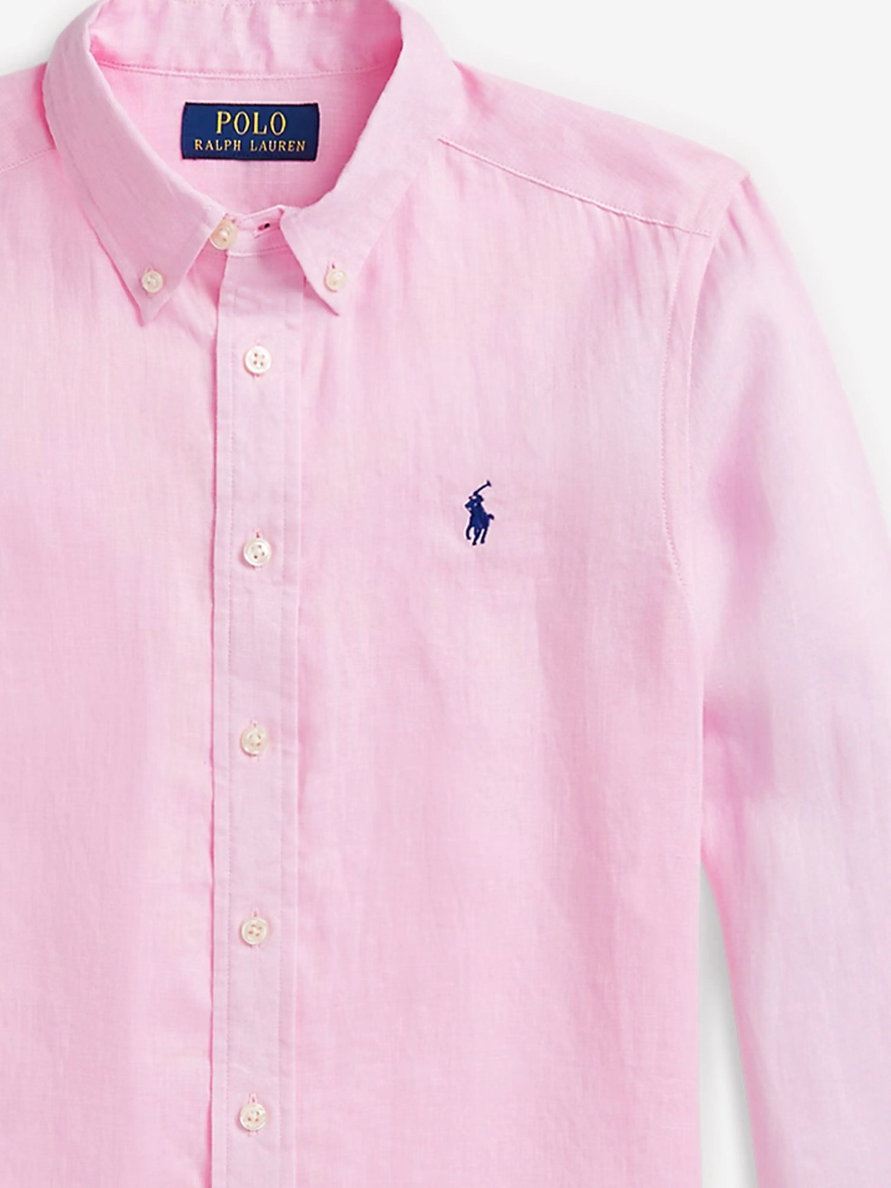 Boys Linen Shirt in Pink
