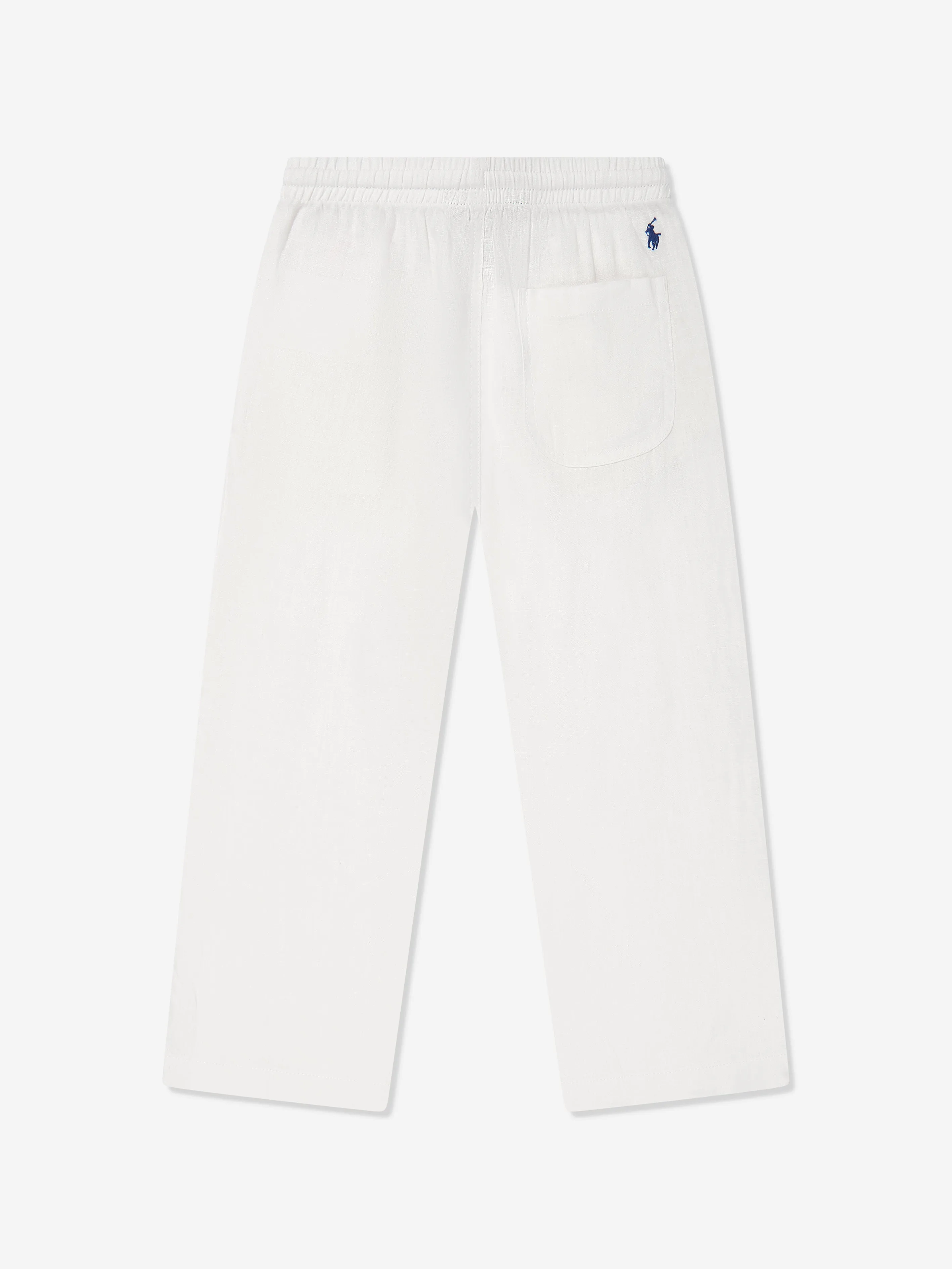 Boys Linen Trousers in White
