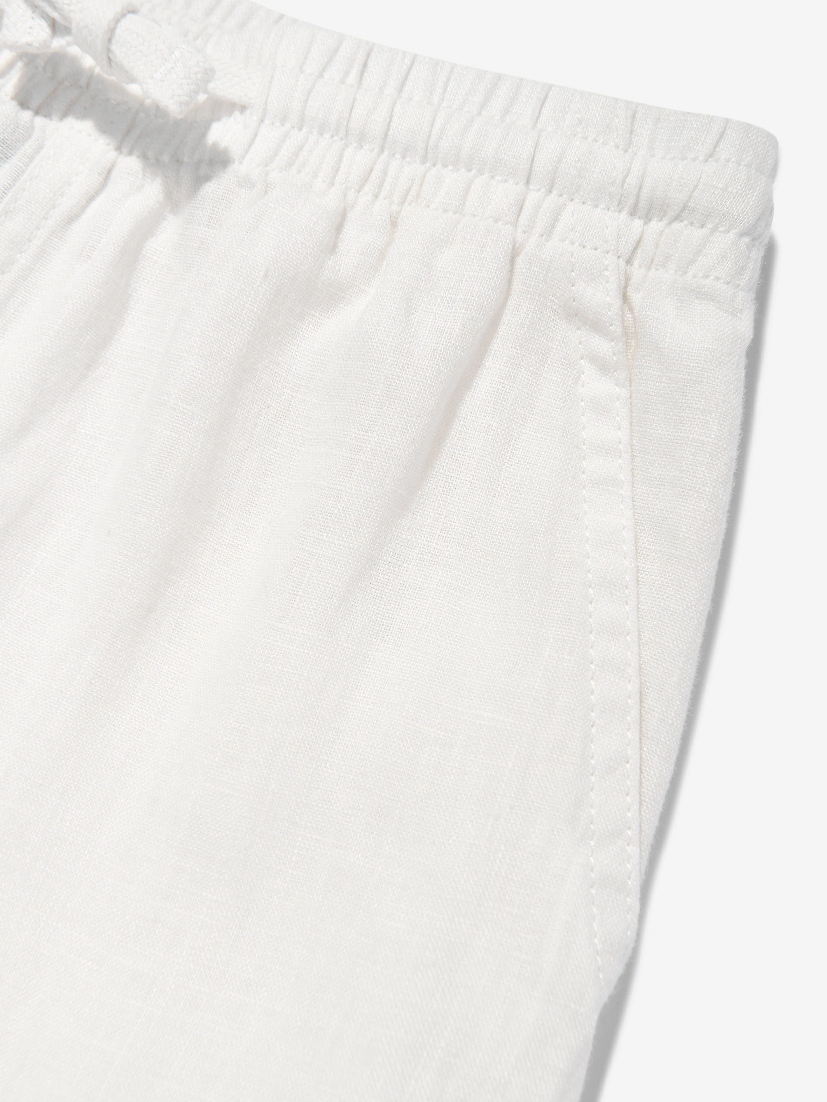 Boys Linen Trousers in White
