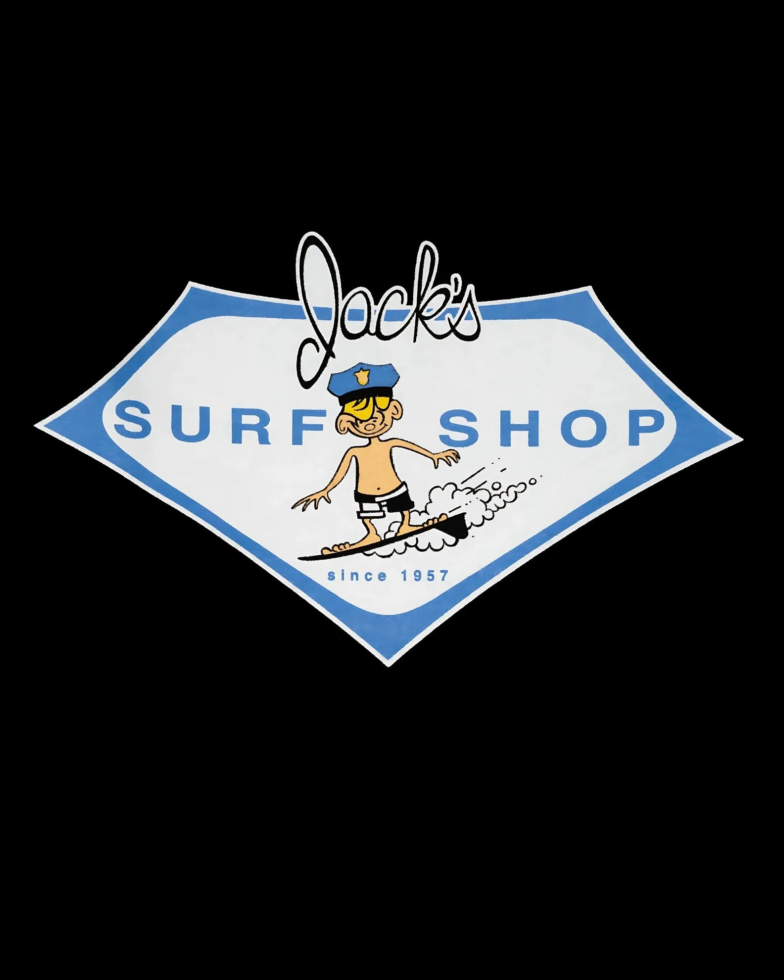 Boys Little Officer S/S Tee - Black