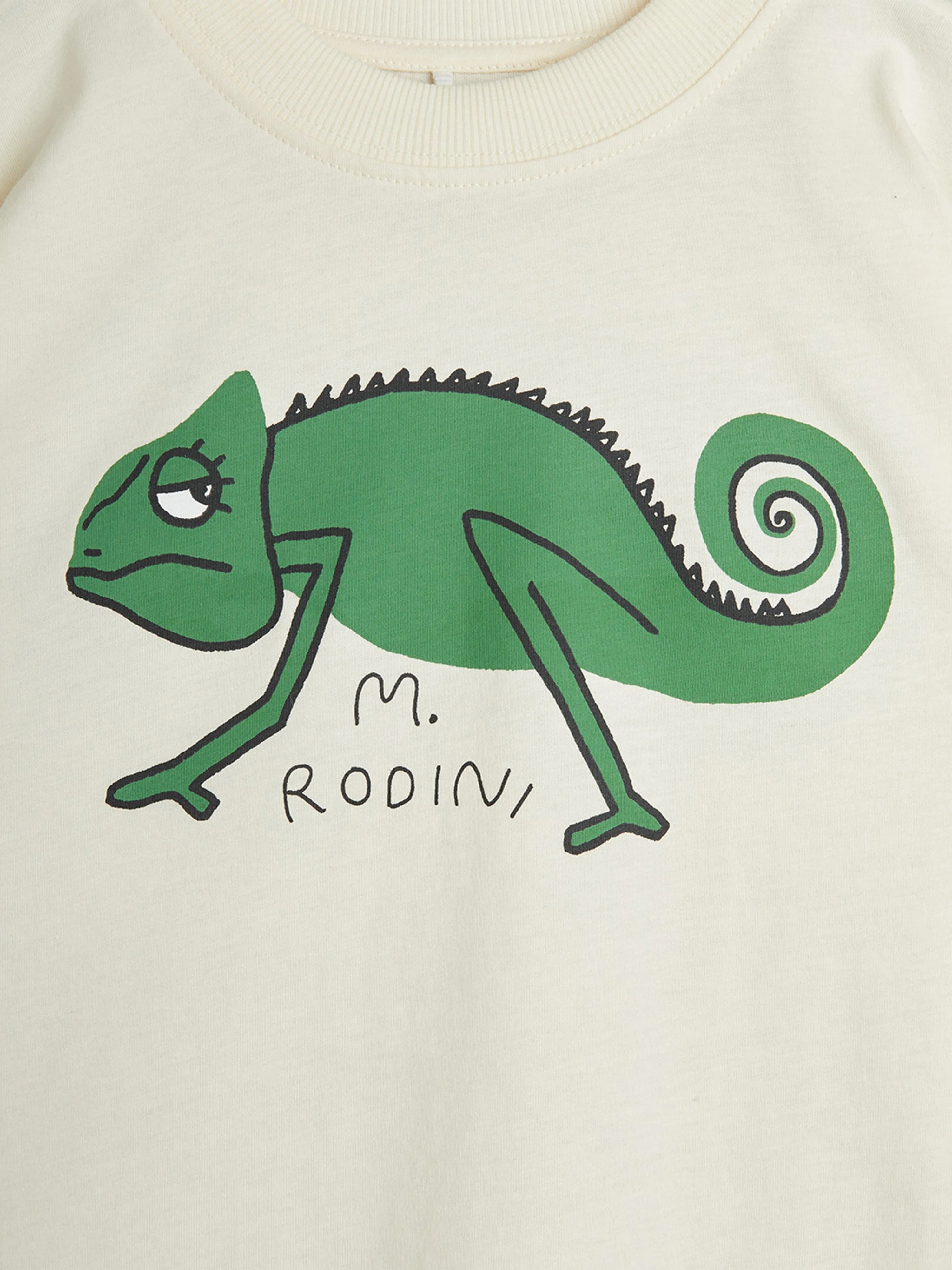 Boys Lizard T-Shirt in Ivory