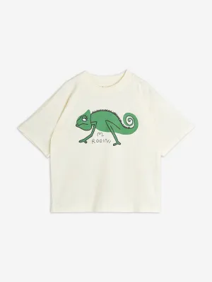 Boys Lizard T-Shirt in Ivory