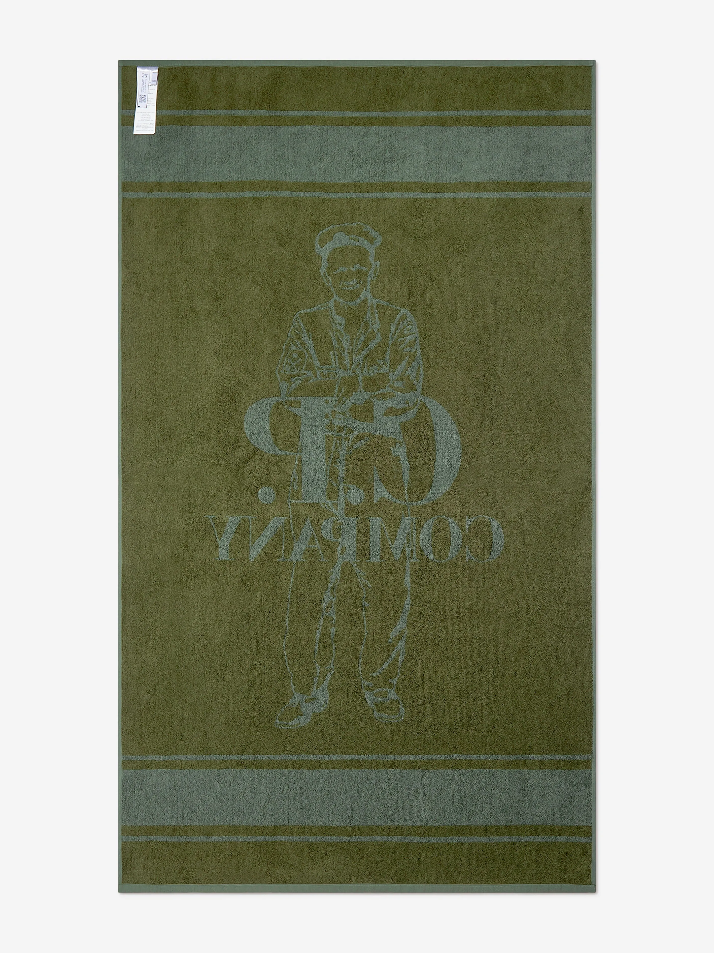 Boys Logo Beach Towel in Green (188 x 92cm)