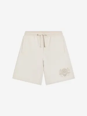 Boys Logo Bermuda Shorts in Ivory