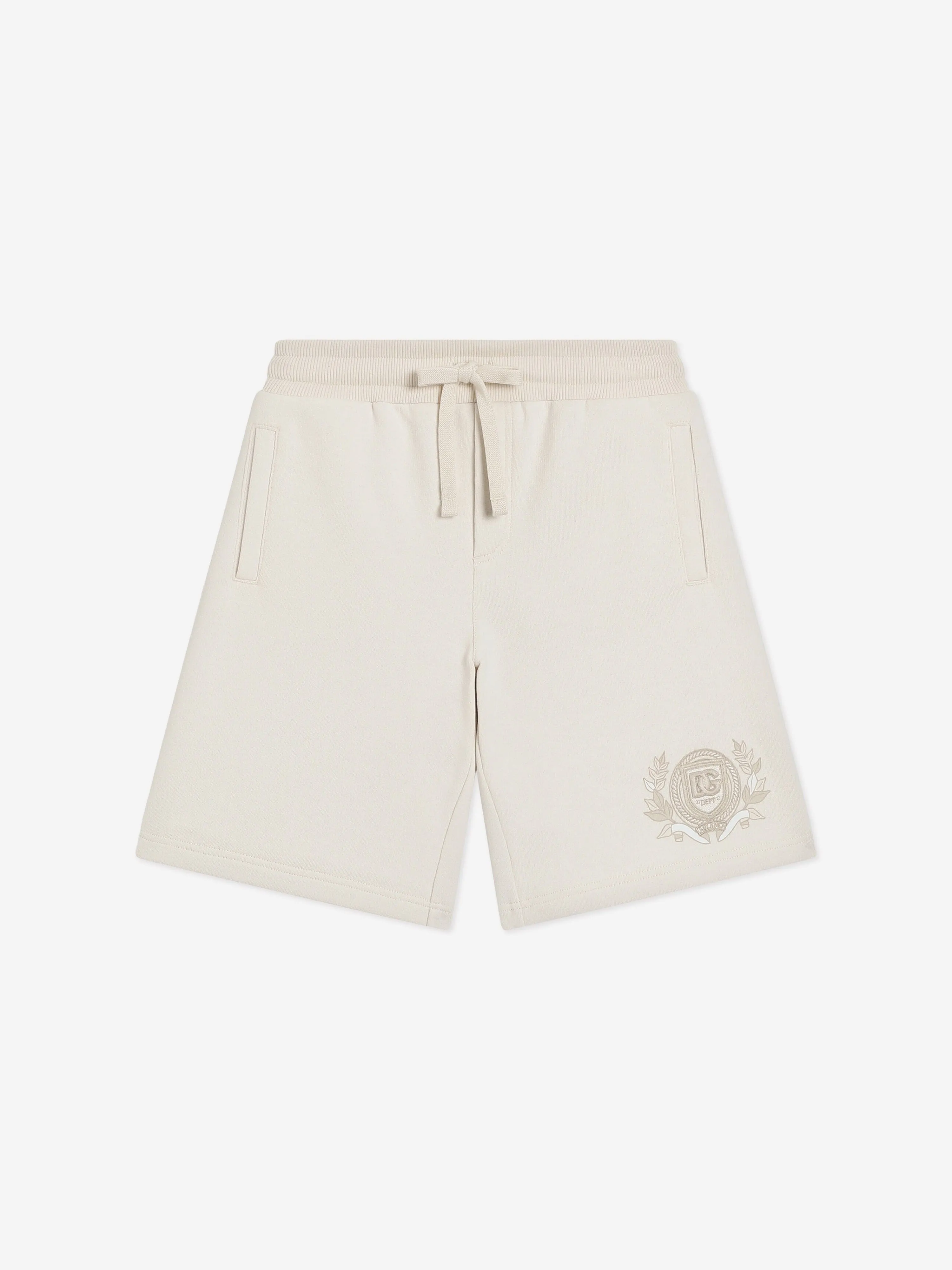 Boys Logo Bermuda Shorts in Ivory