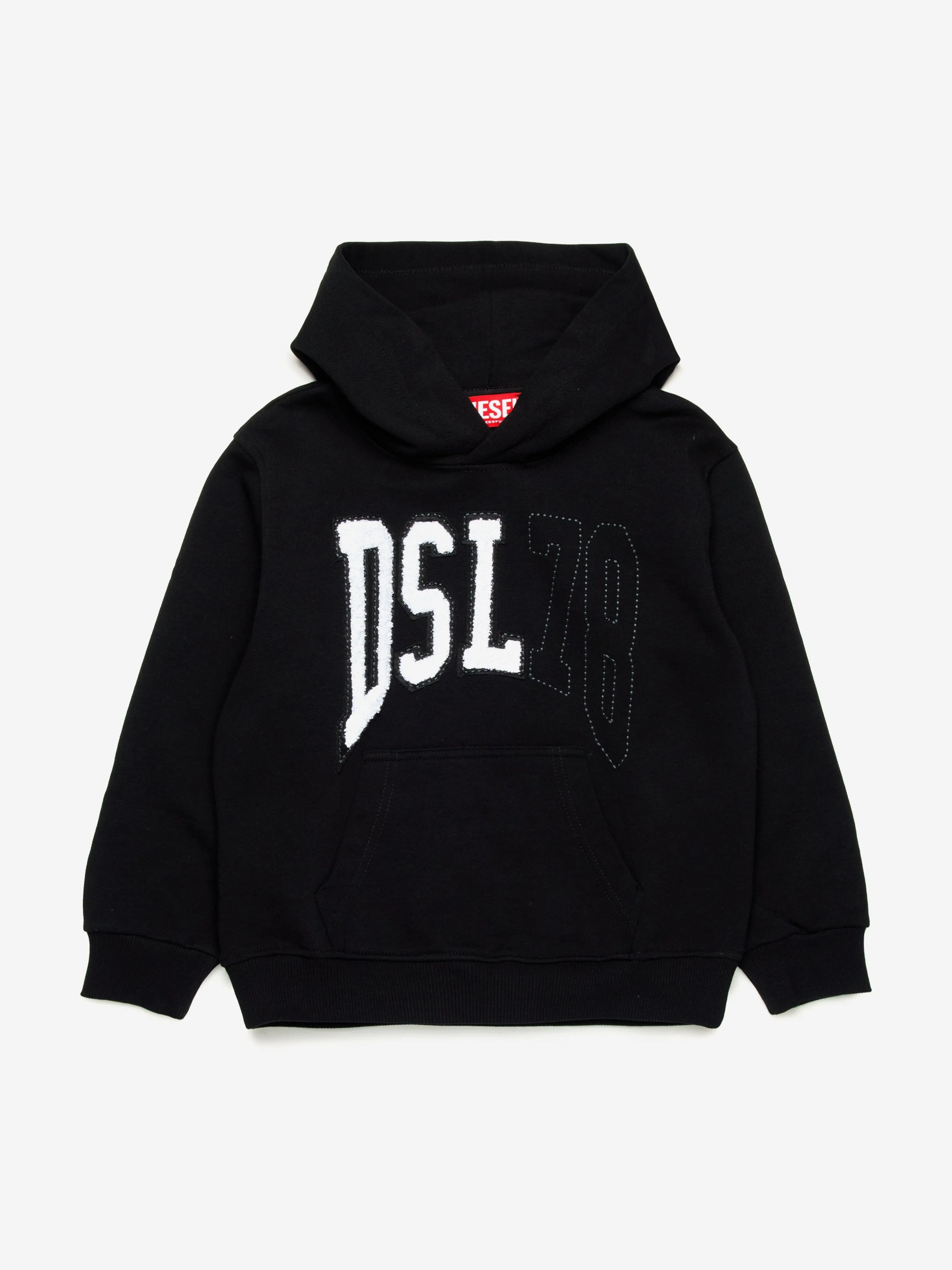 Boys Logo Hoodie in Black