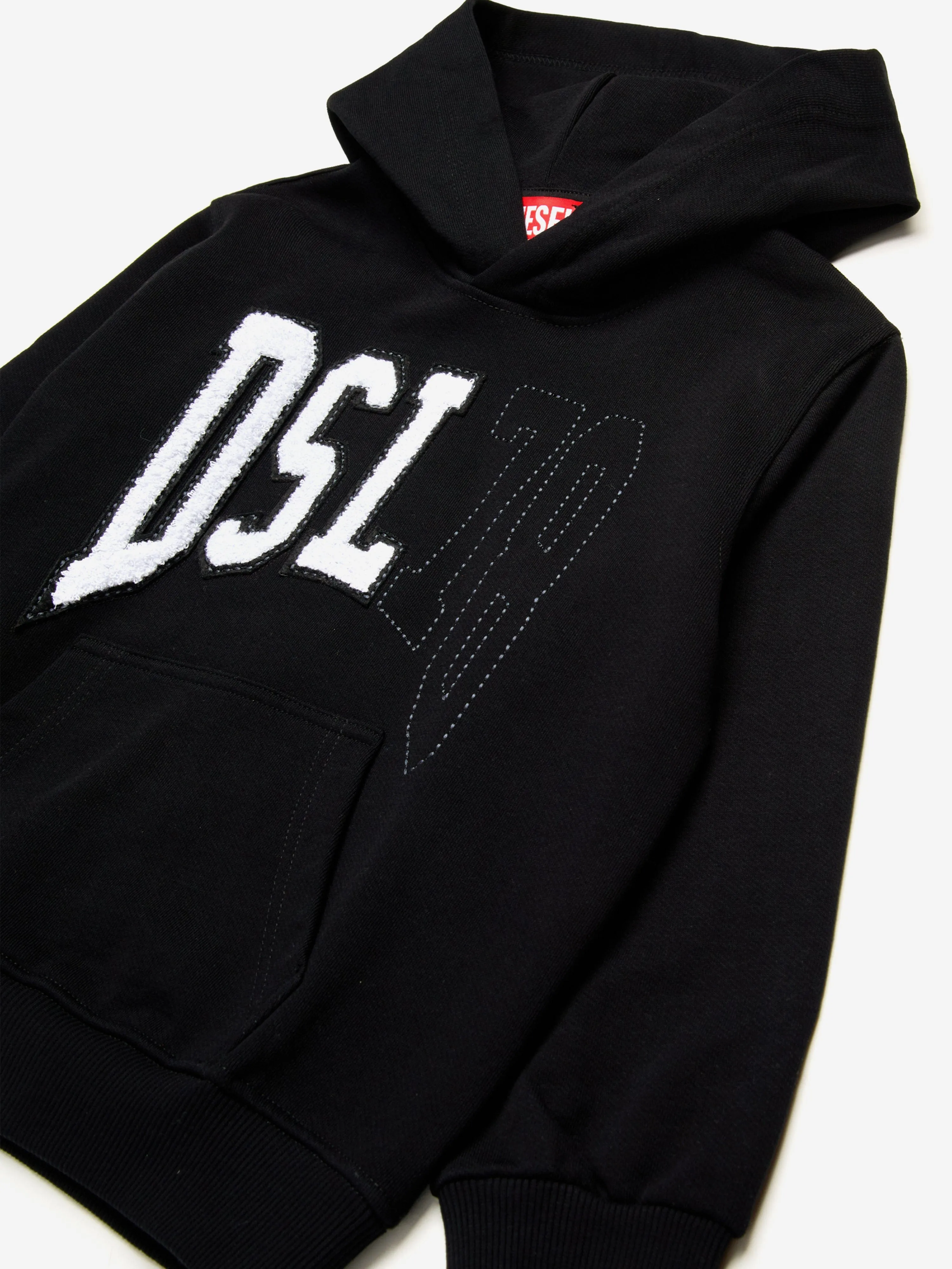 Boys Logo Hoodie in Black
