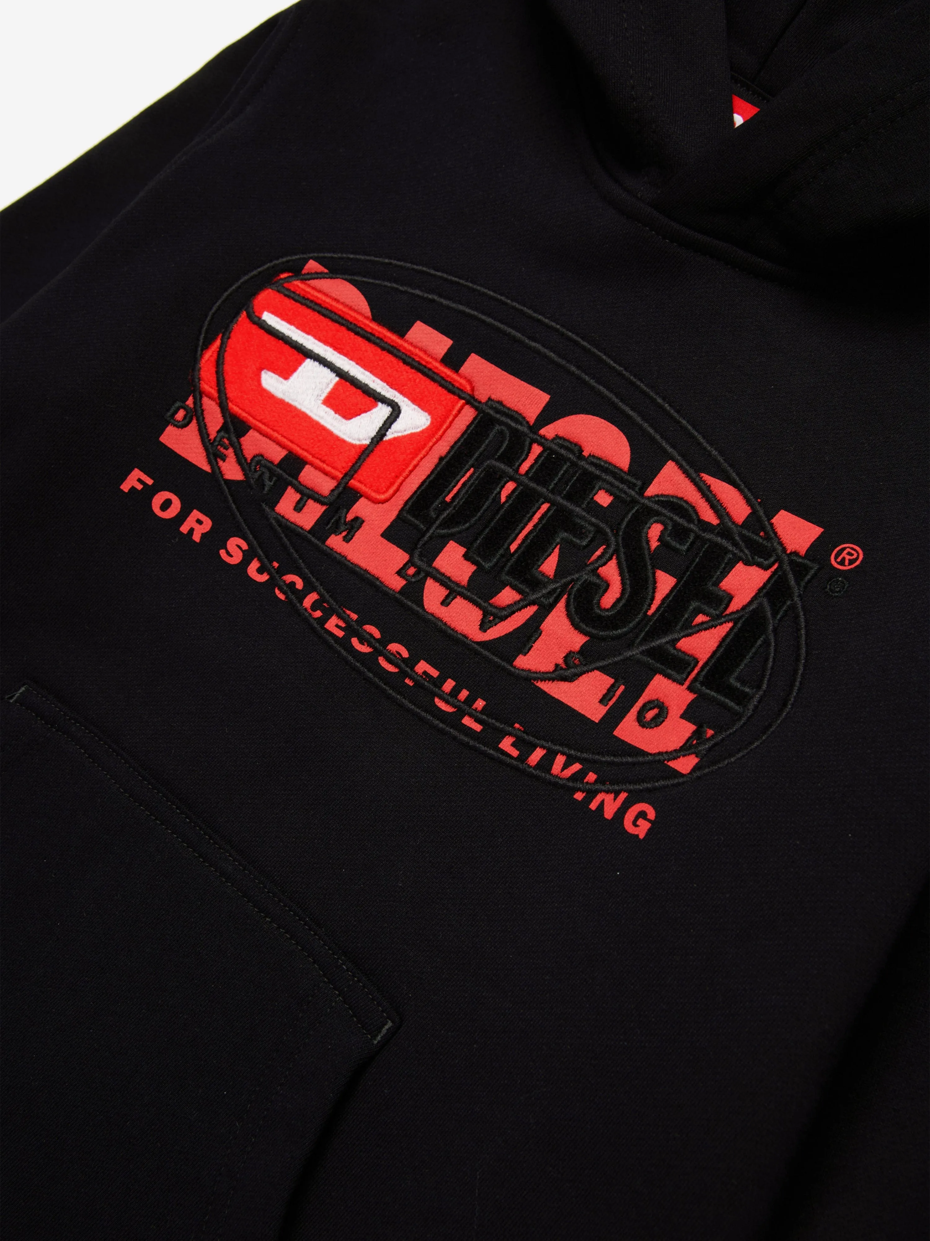 Boys Logo Hoodie in Black