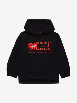 Boys Logo Hoodie in Black