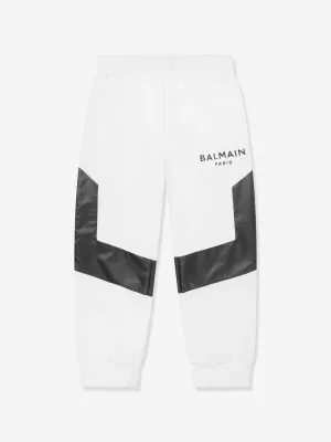 Boys Logo Joggers in White