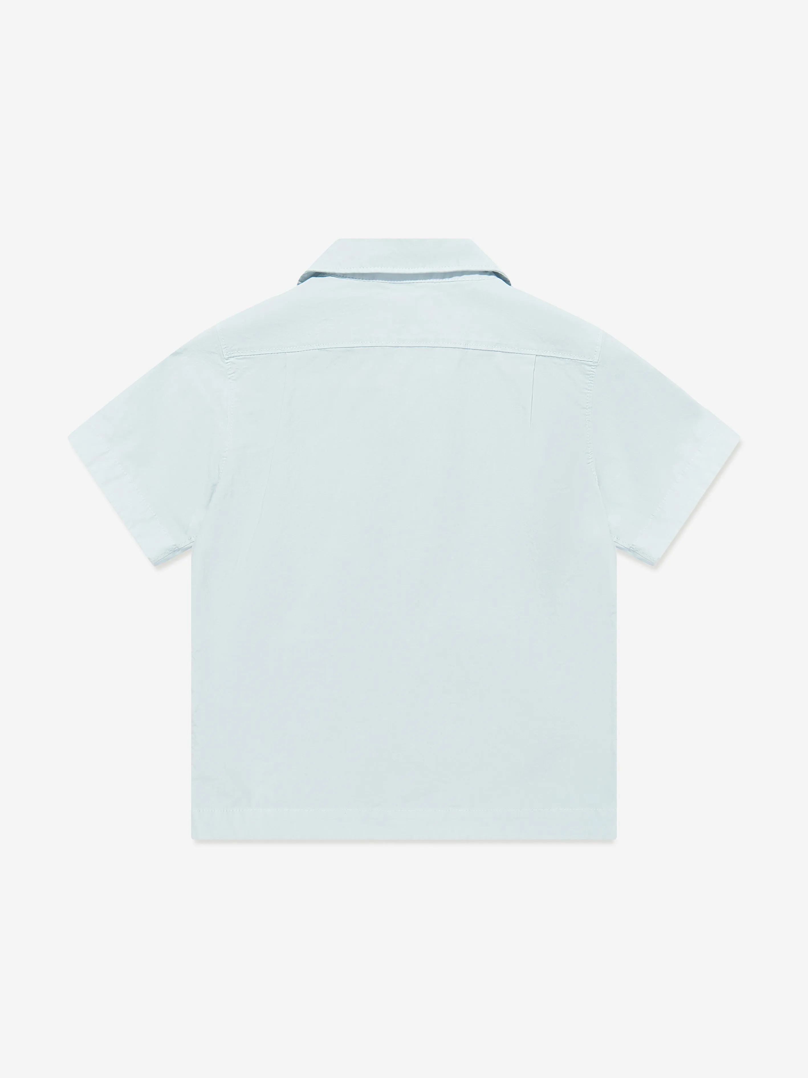 Boys Logo Pocket Shirt in Blue