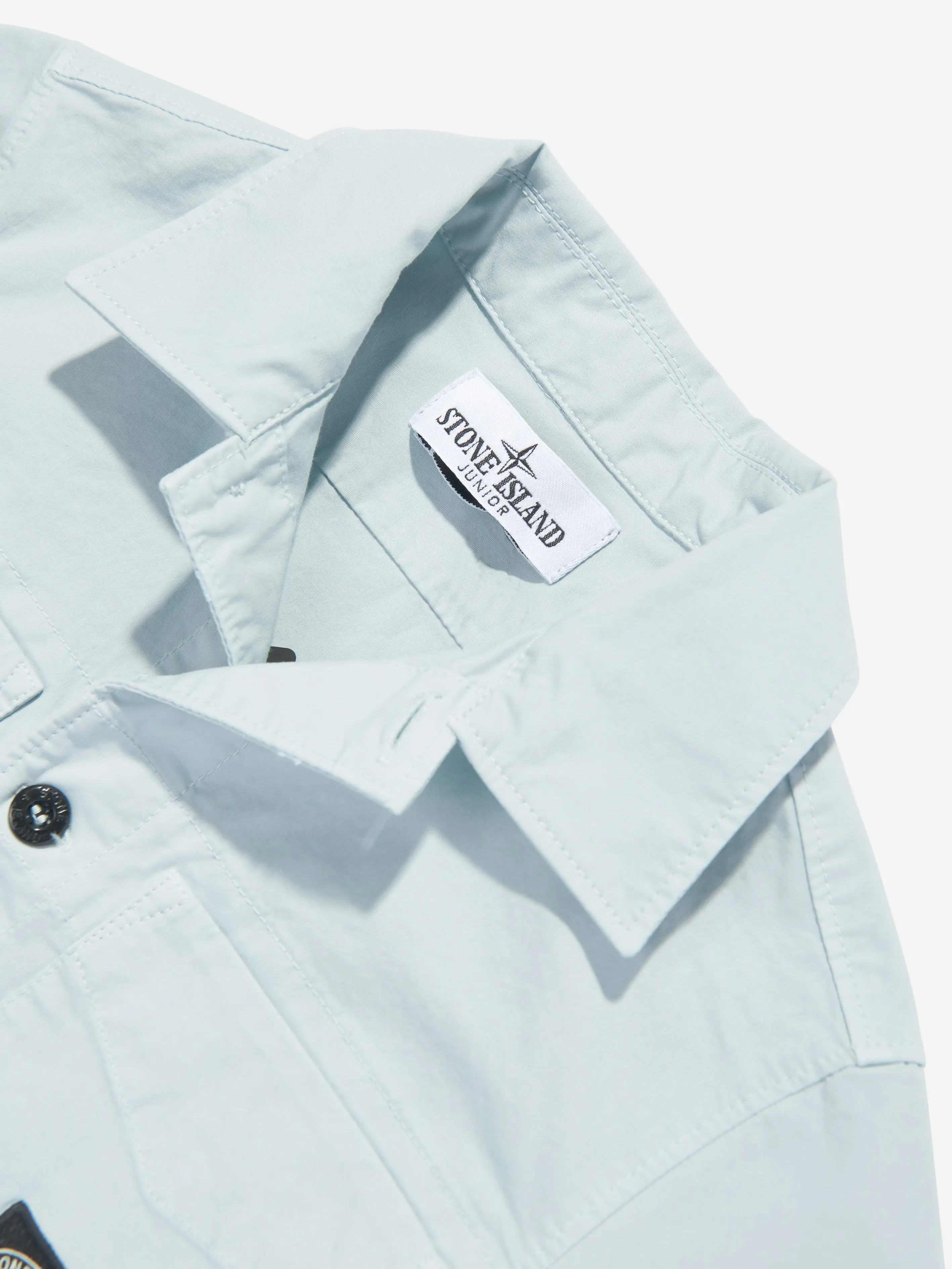 Boys Logo Pocket Shirt in Blue