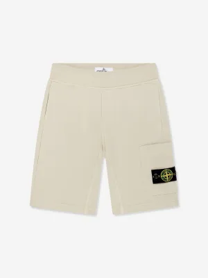 Boys Logo Pocket Shorts in Beige