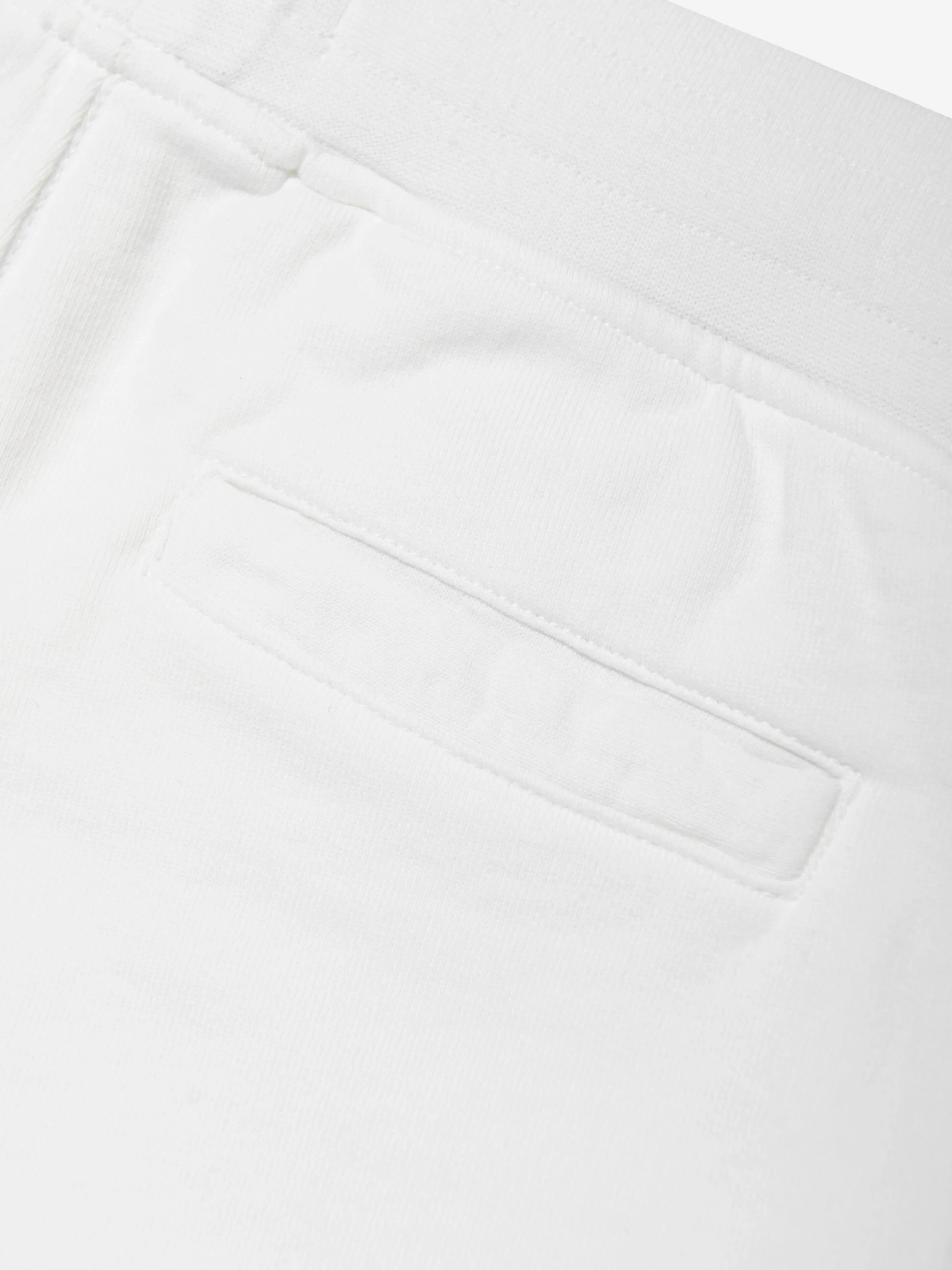Boys Logo Pocket Shorts in White