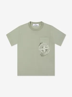 Boys Logo Pocket T-Shirt in Green