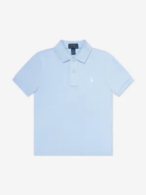 Boys Logo Polo Shirt in Blue