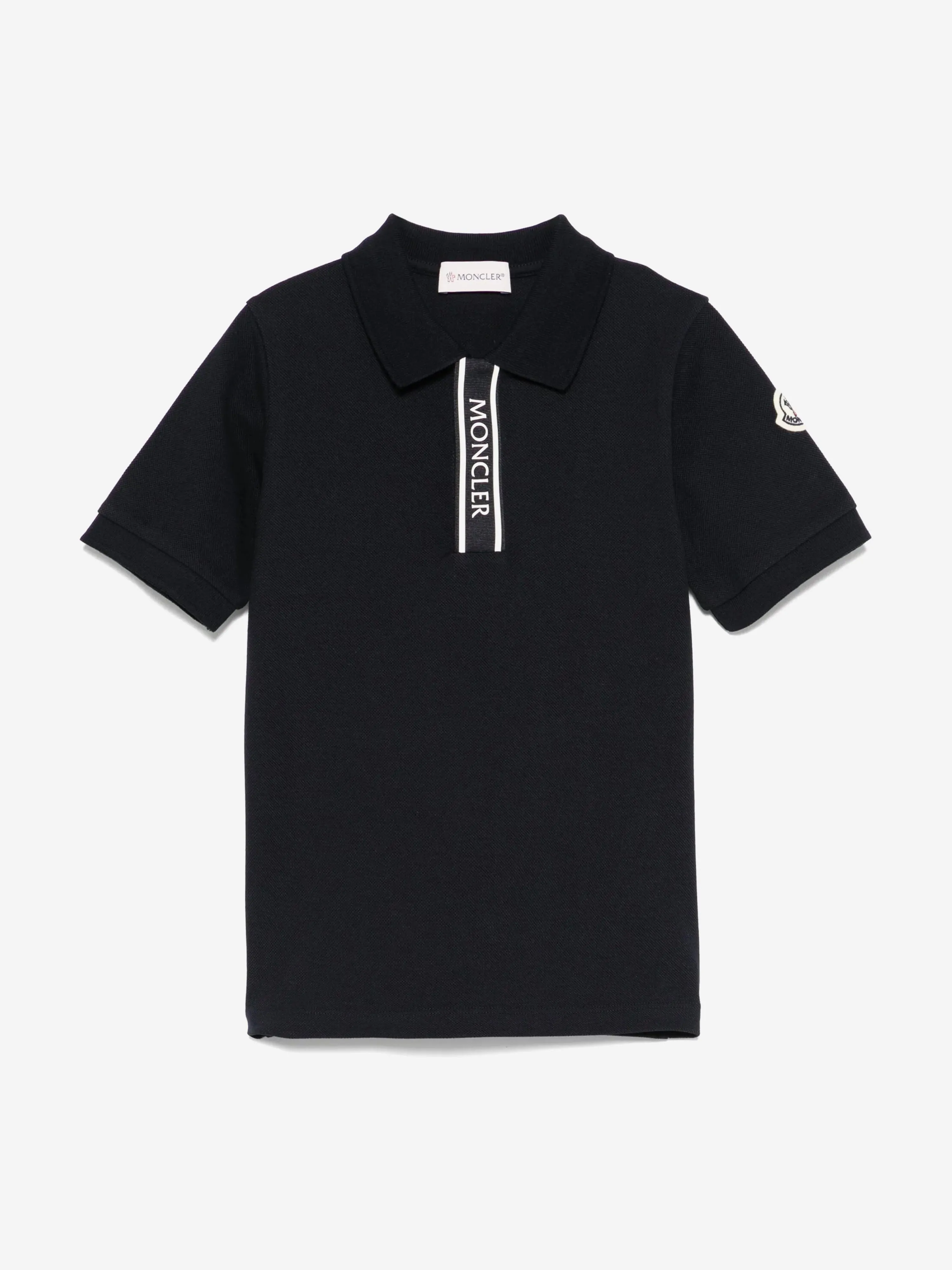Boys Logo Polo Shirt in Navy