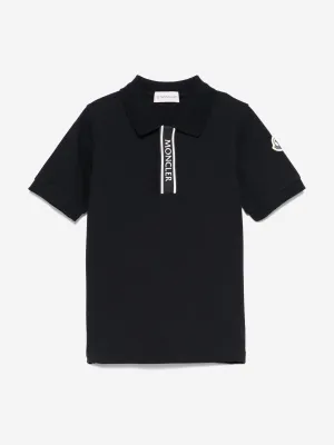 Boys Logo Polo Shirt in Navy