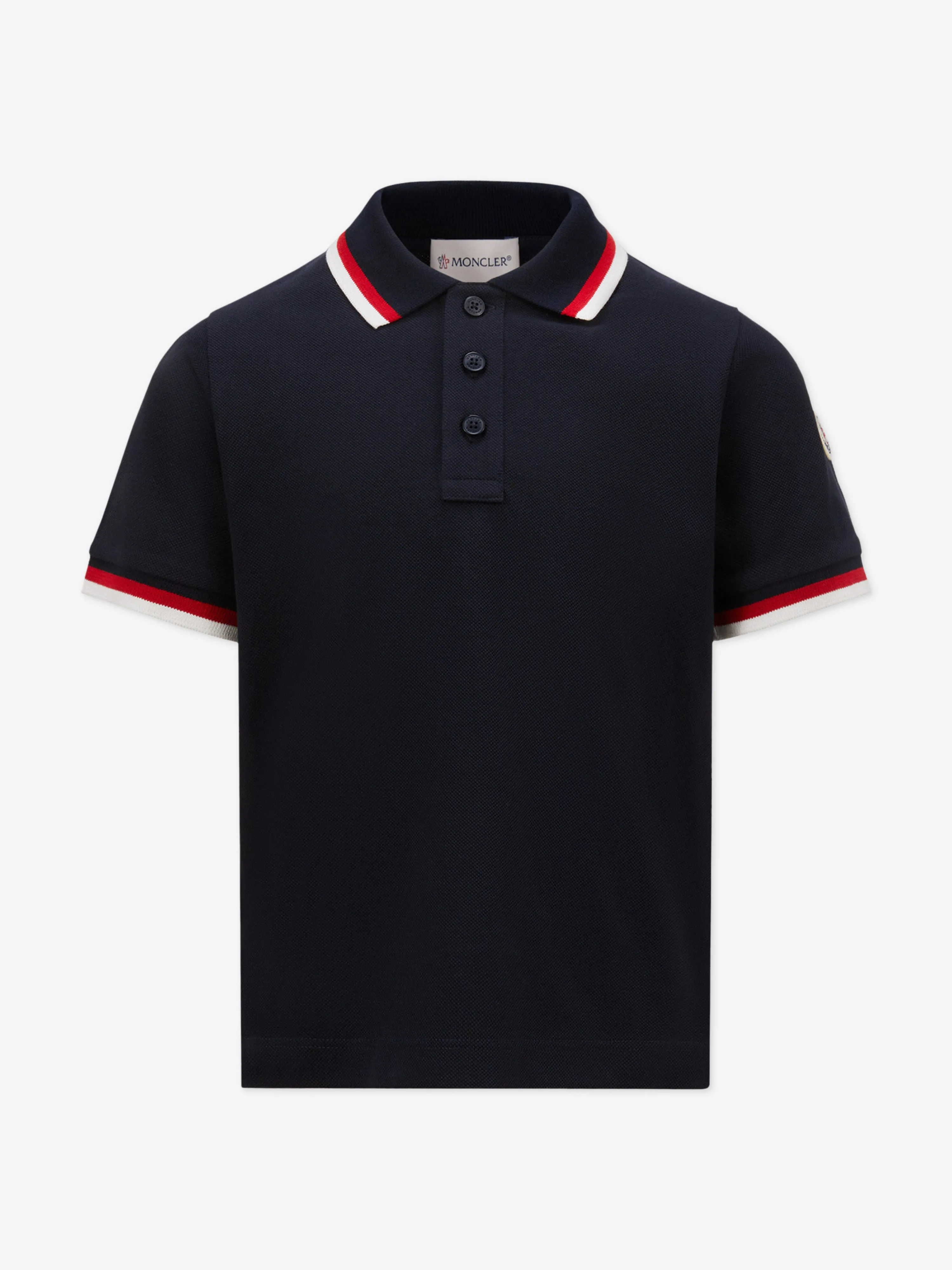 Boys Logo Polo Shirt in Navy