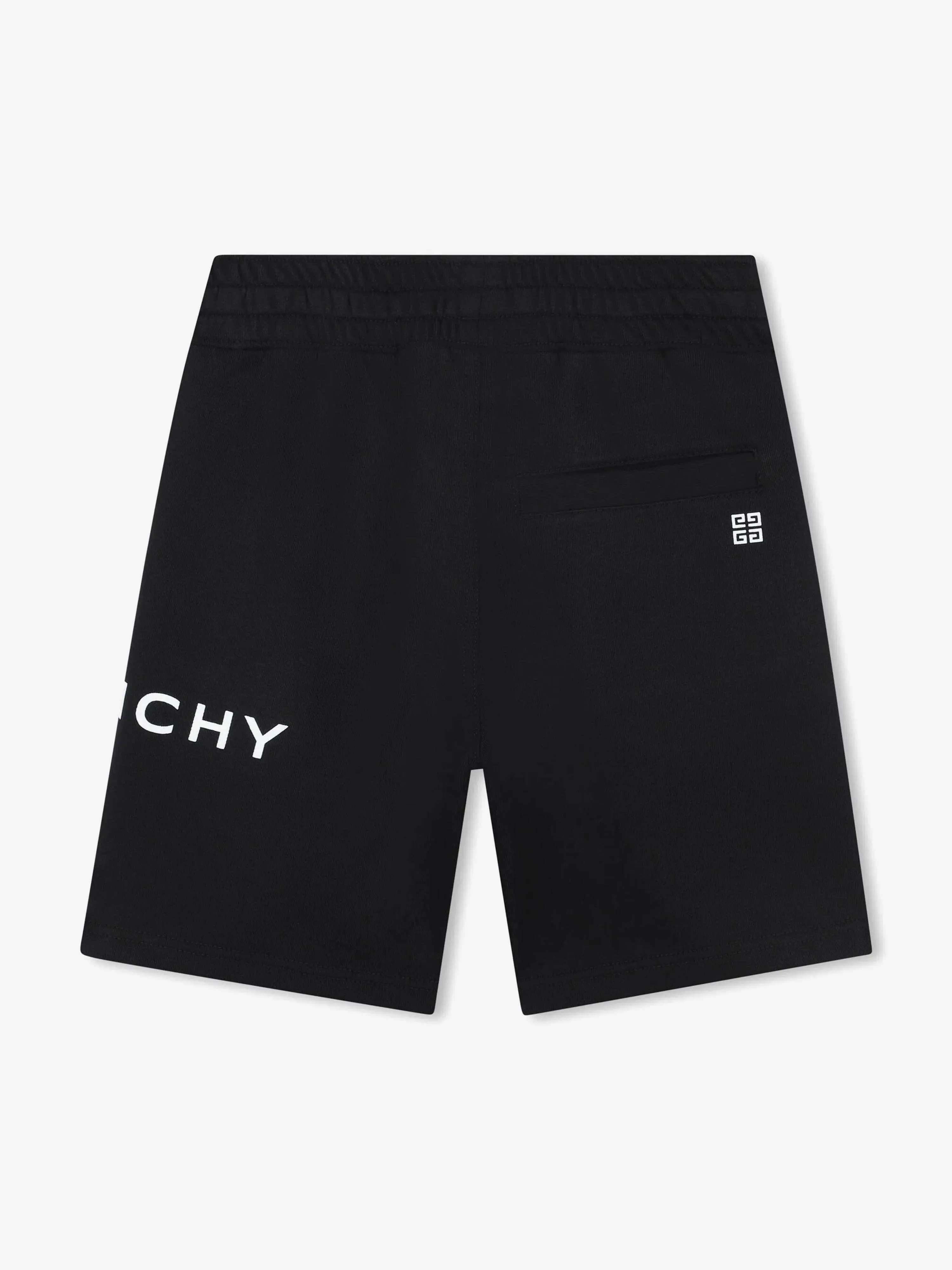 Boys Logo Print Shorts in Black