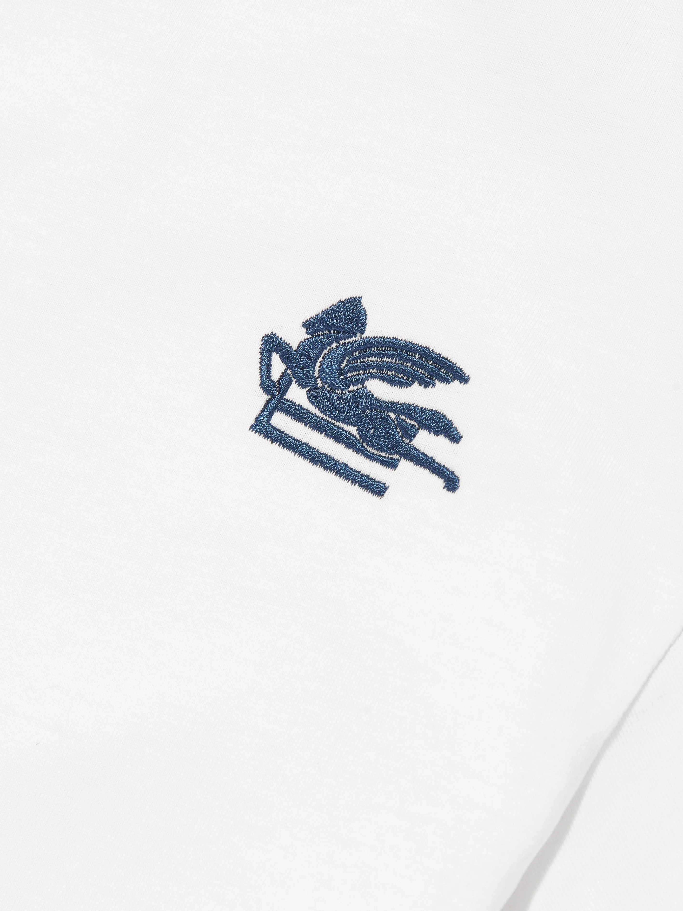 Boys Logo Print T-Shirt in Ivory