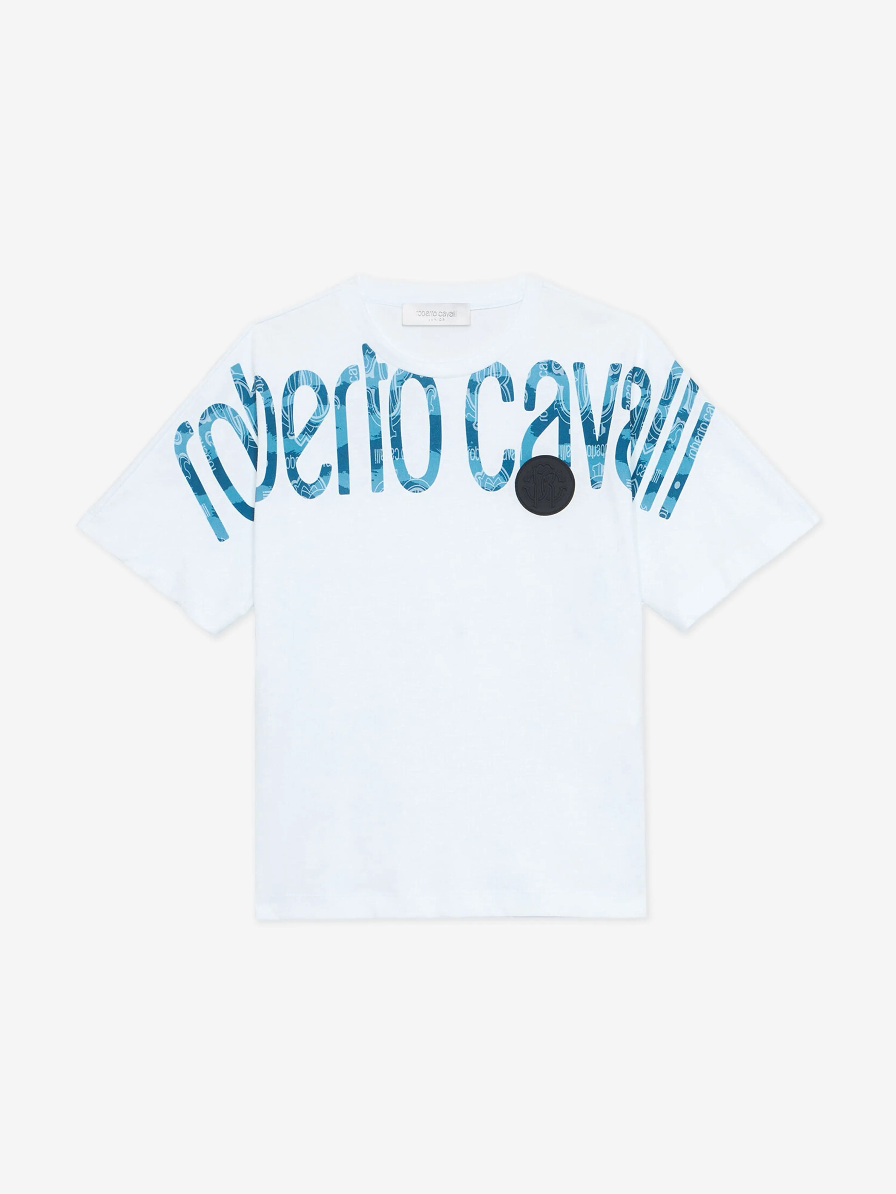 Boys Logo Print T-Shirt in White