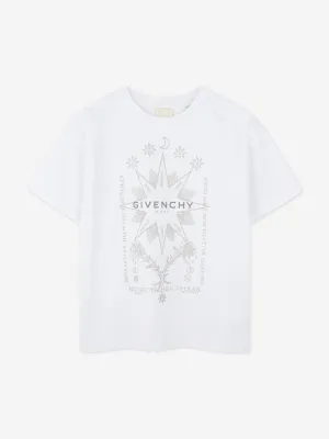 Boys Logo Print T-Shirt in White